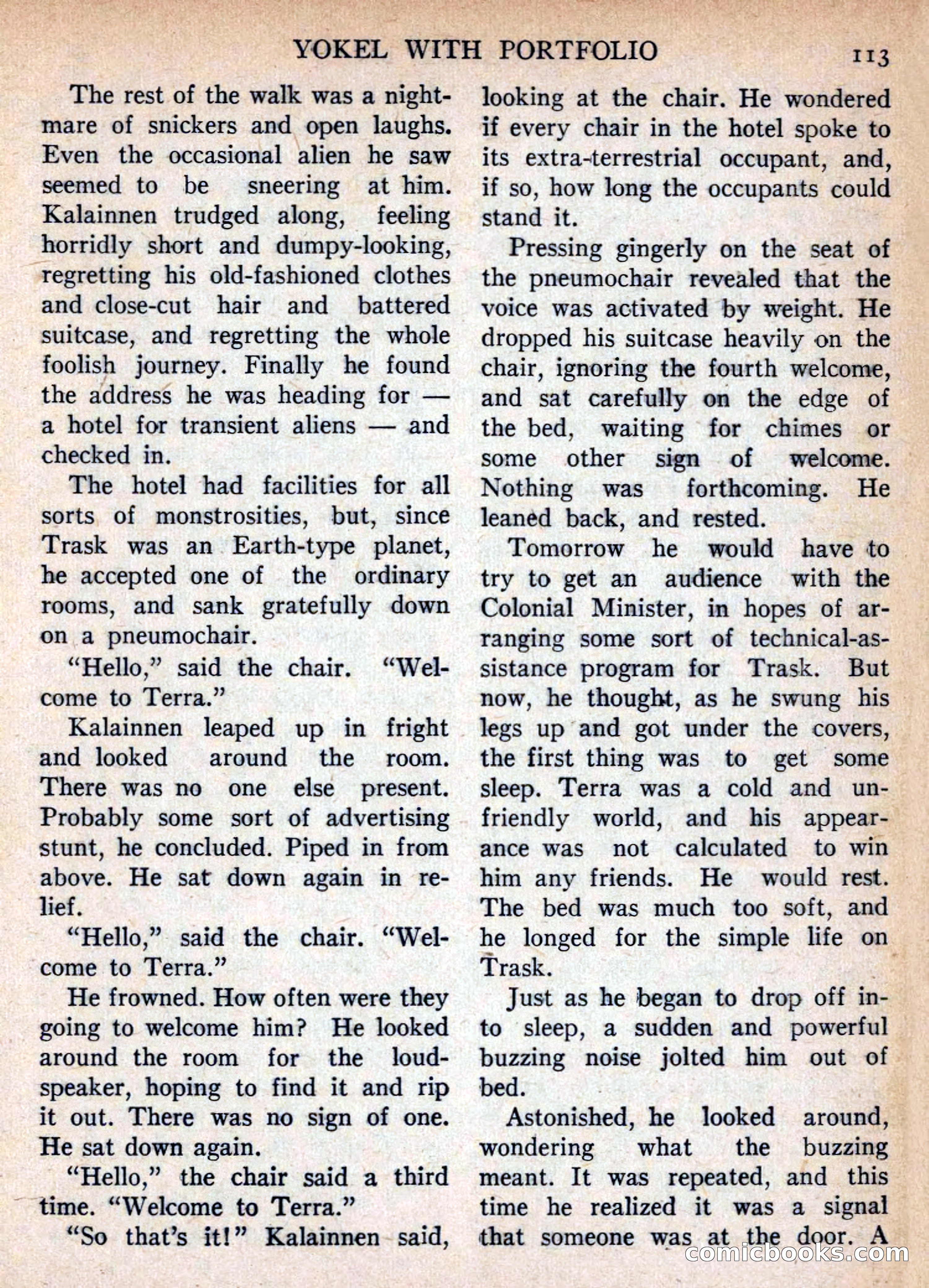 Imaginative Tales, November 1955 — page 113 of 132