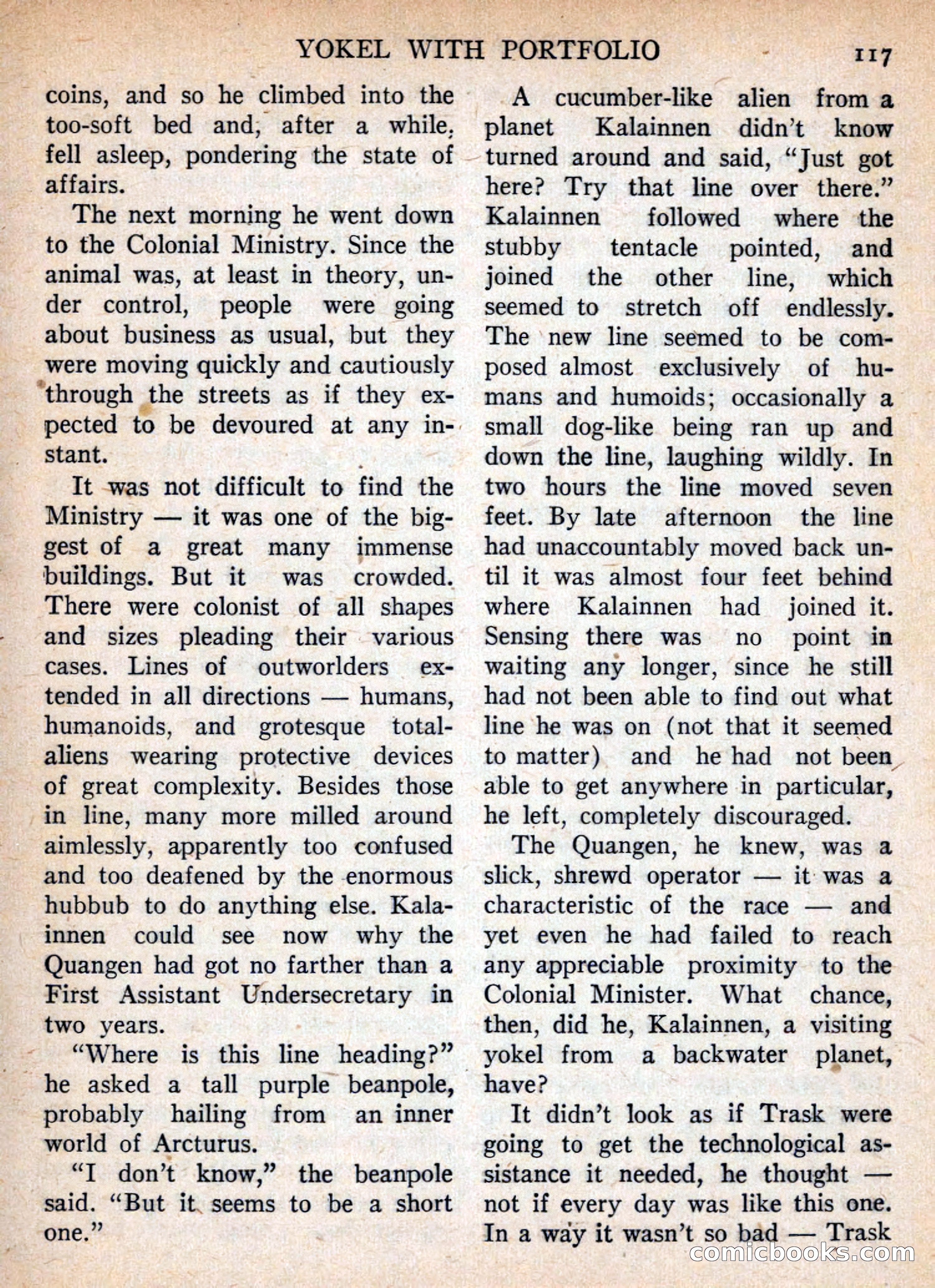 Imaginative Tales, November 1955 — page 117 of 132