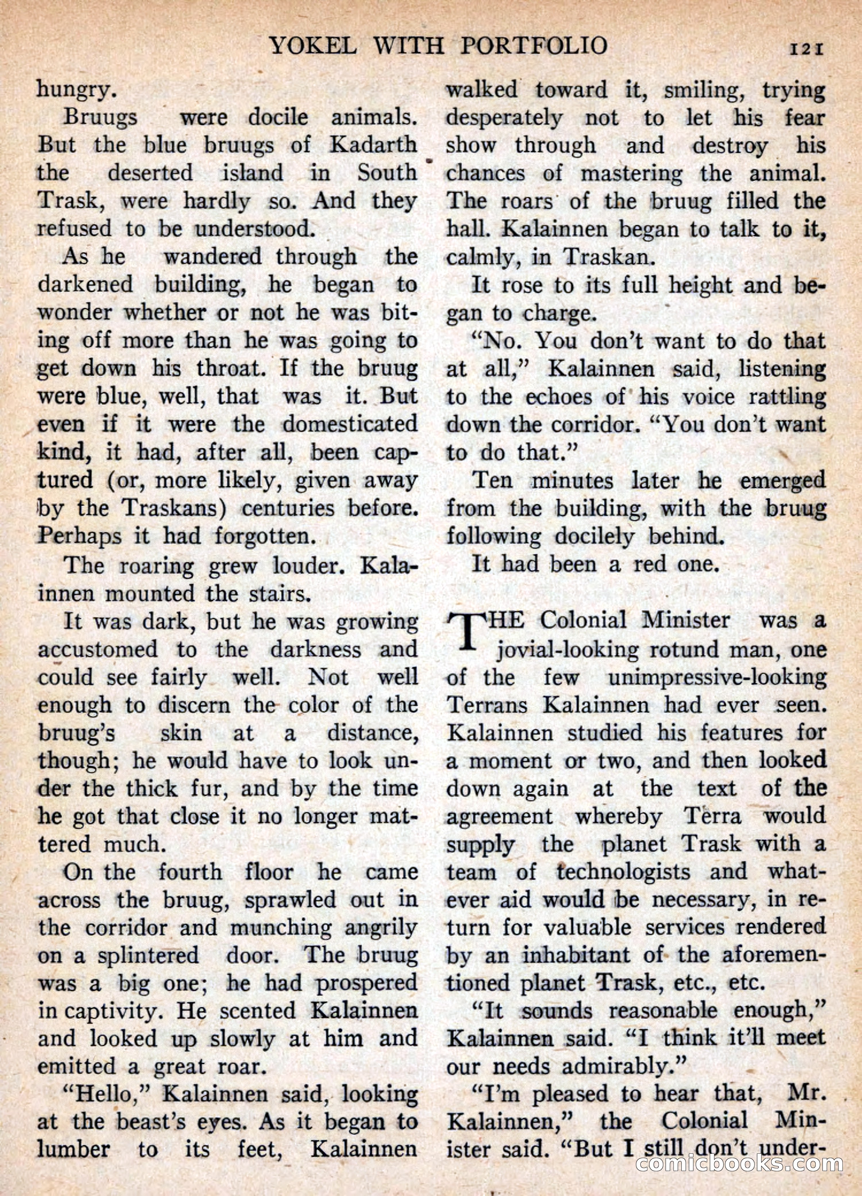Imaginative Tales, November 1955 — page 121 of 132