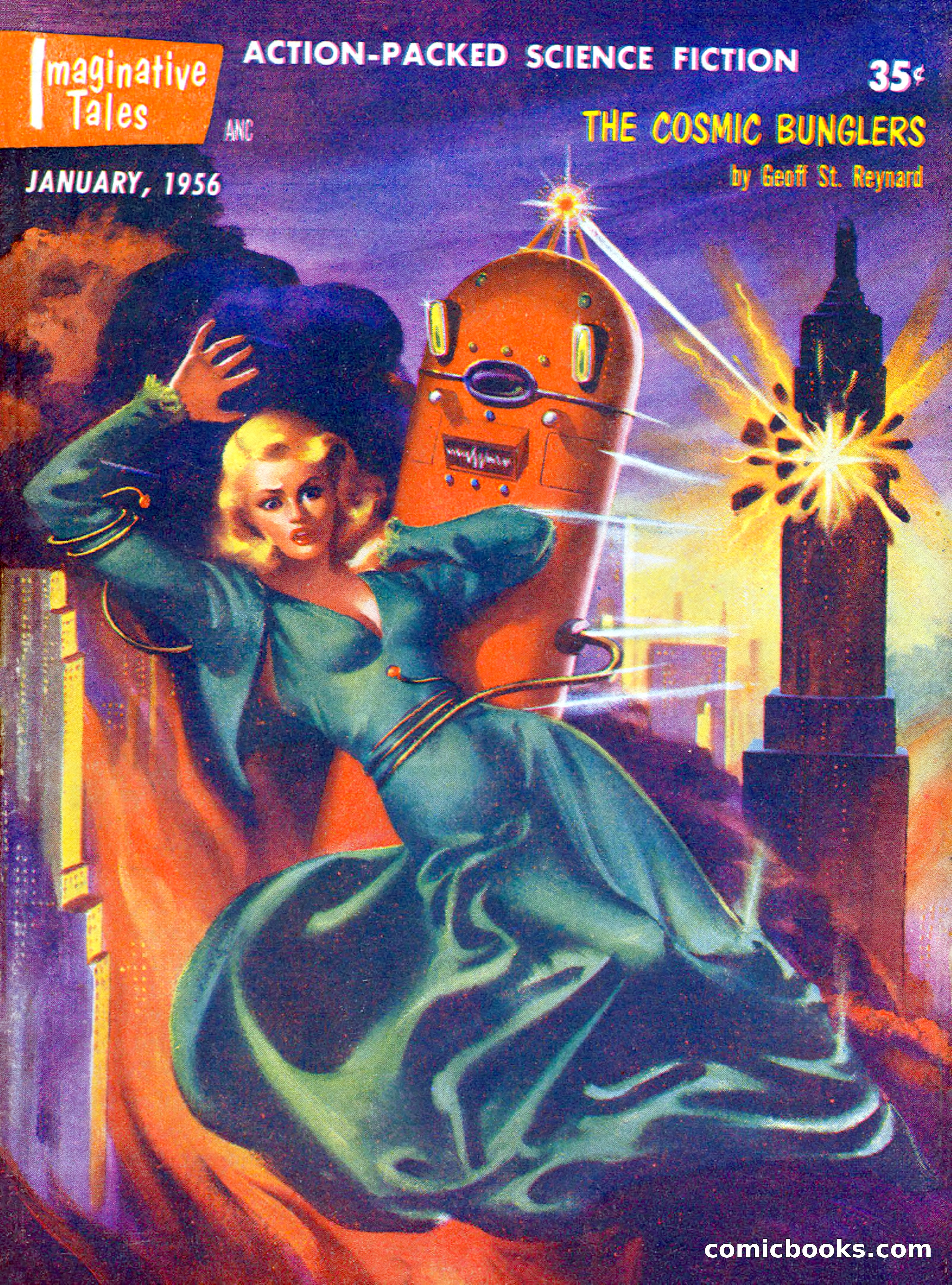 Imaginative Tales, January 1956 — page 1 of 132