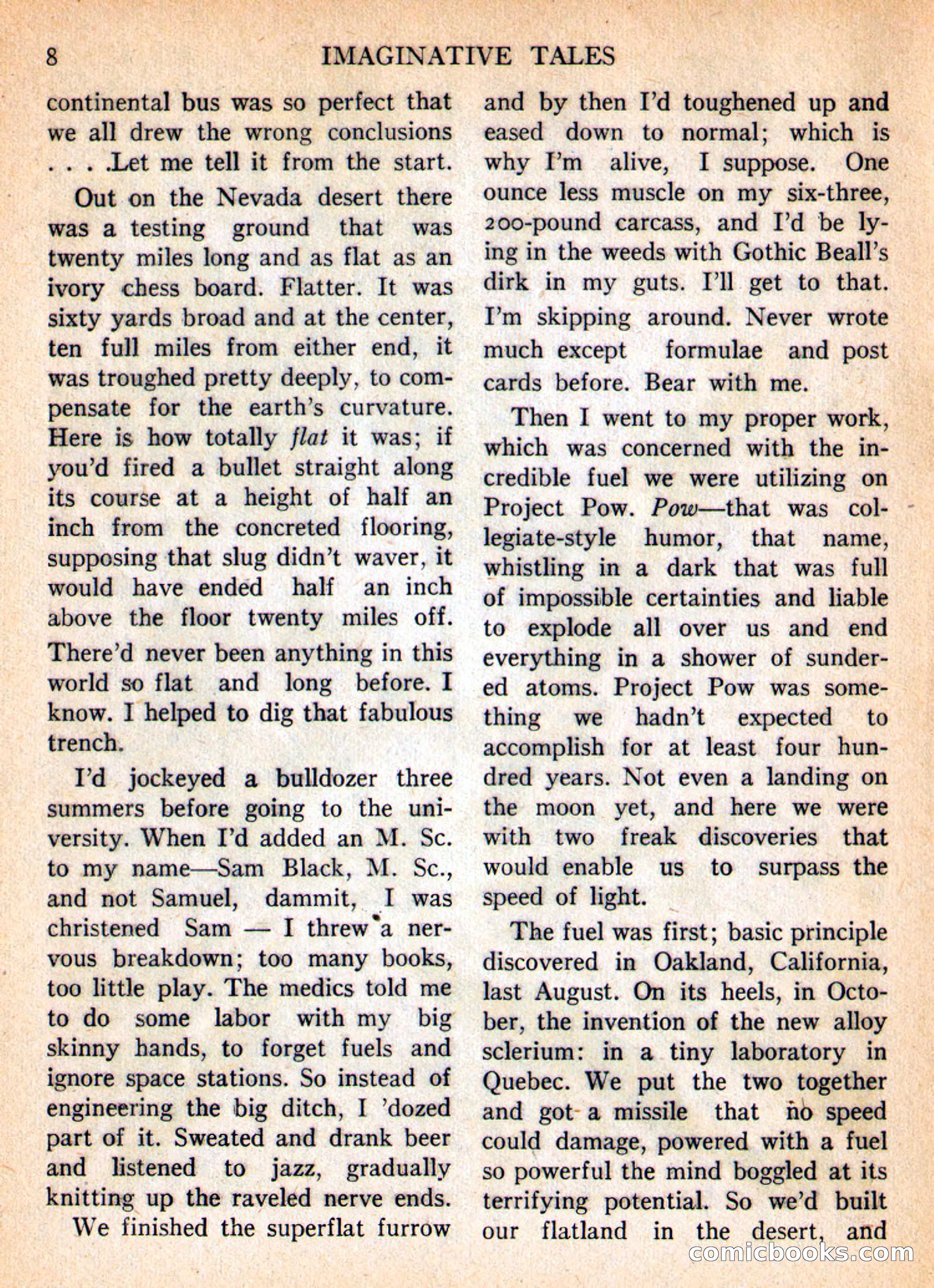 Imaginative Tales, January 1956 — page 8 of 132