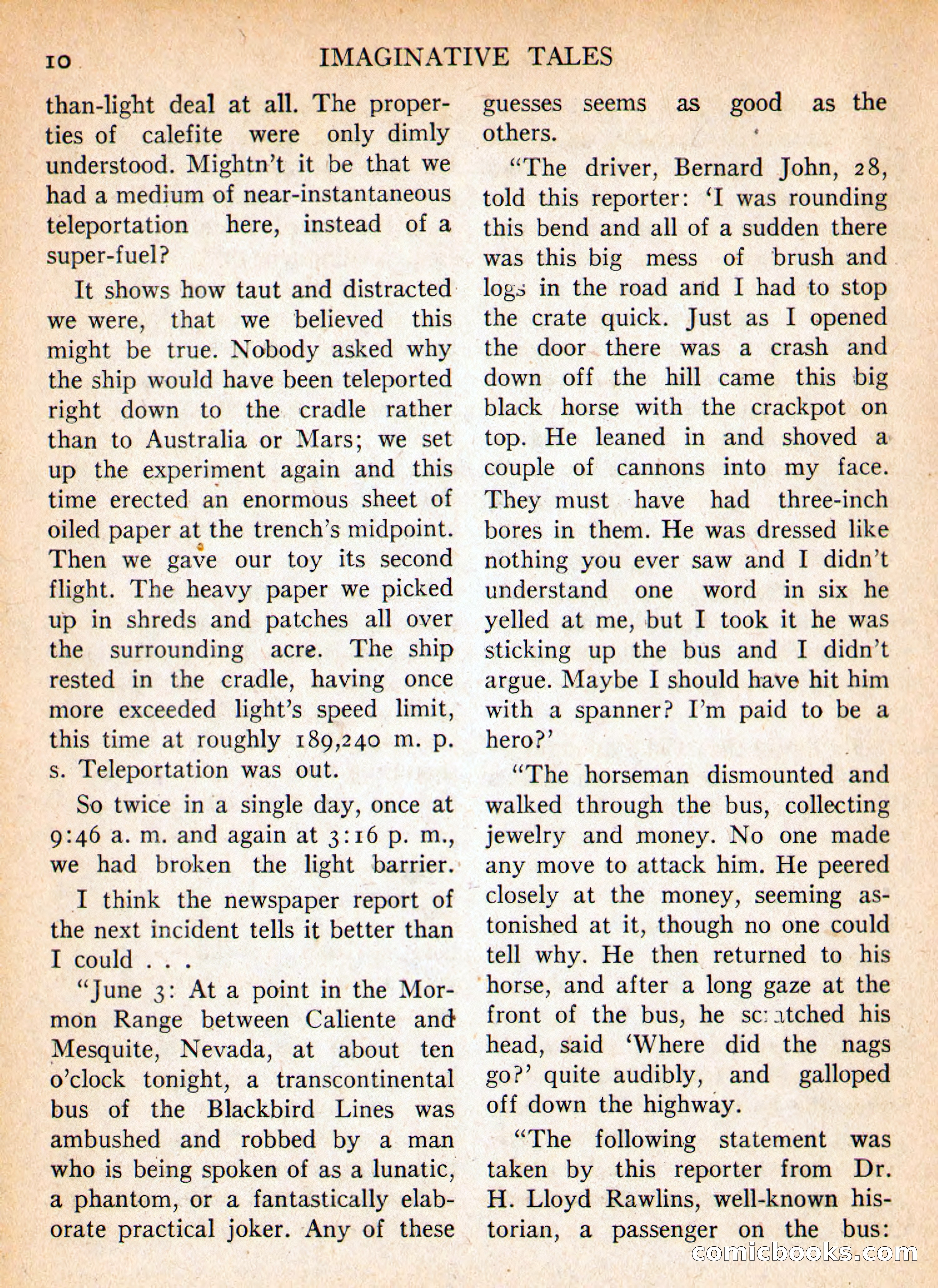 Imaginative Tales, January 1956 — page 10 of 132