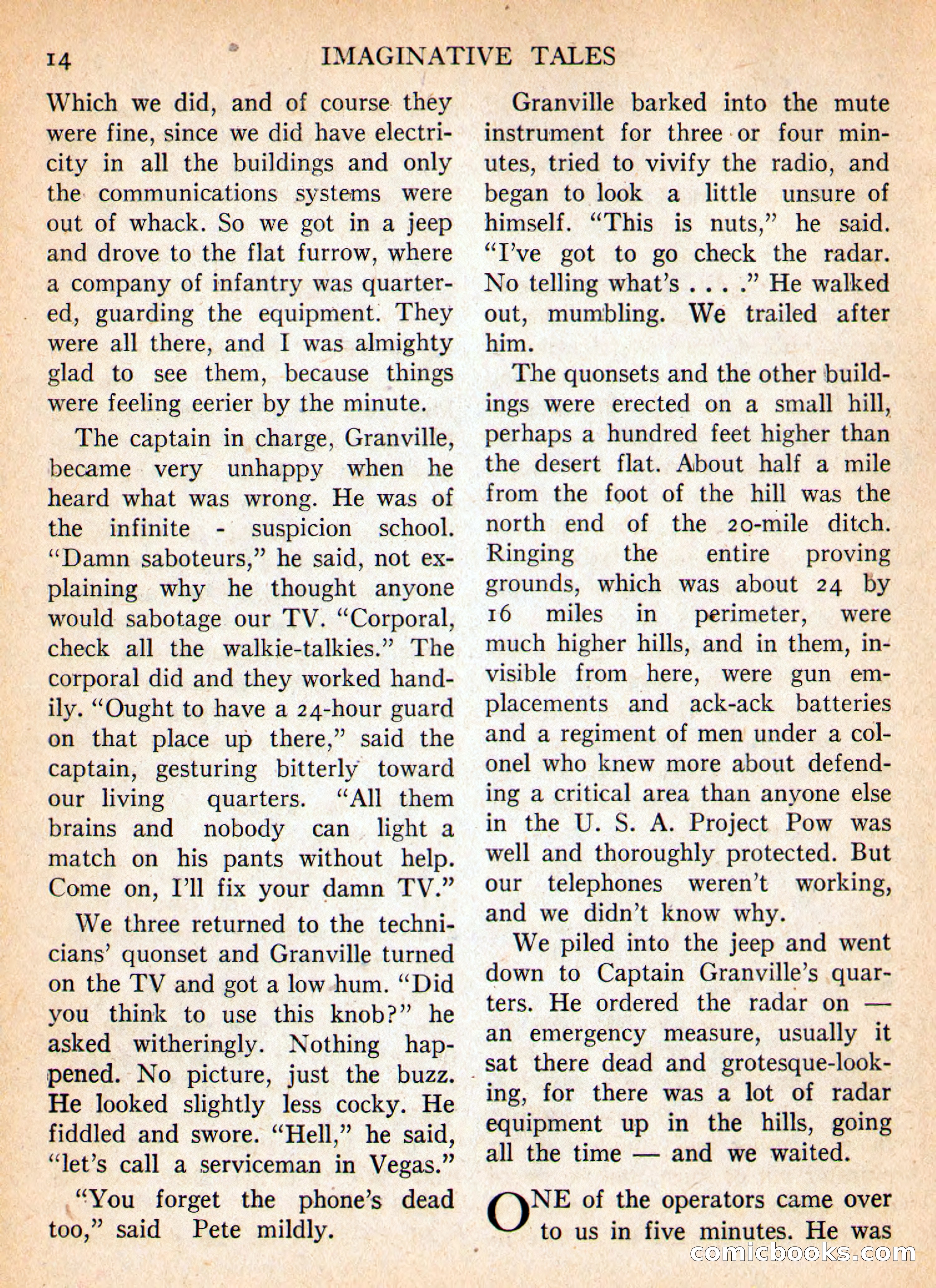 Imaginative Tales, January 1956 — page 14 of 132