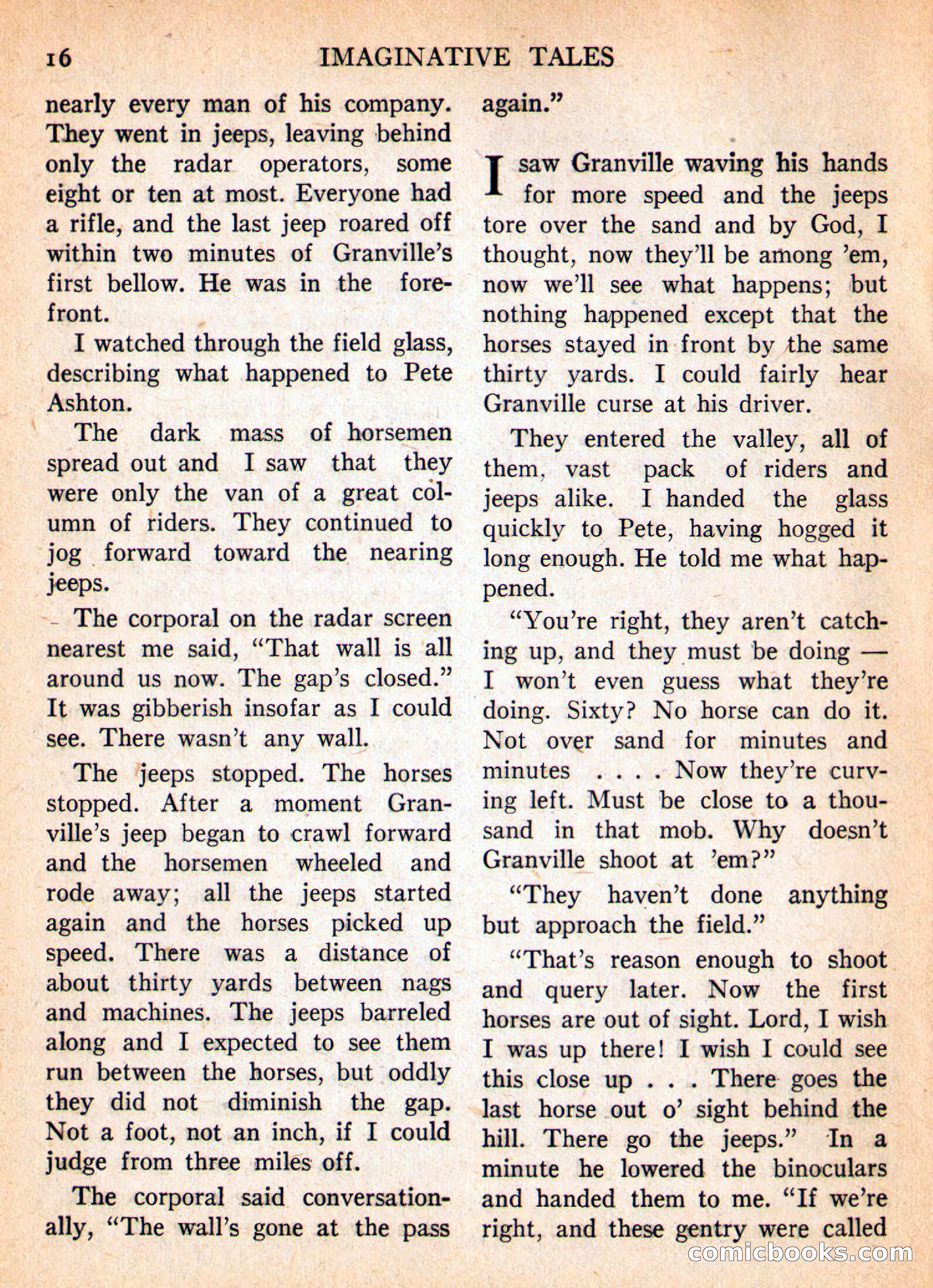 Imaginative Tales, January 1956 — page 16 of 132