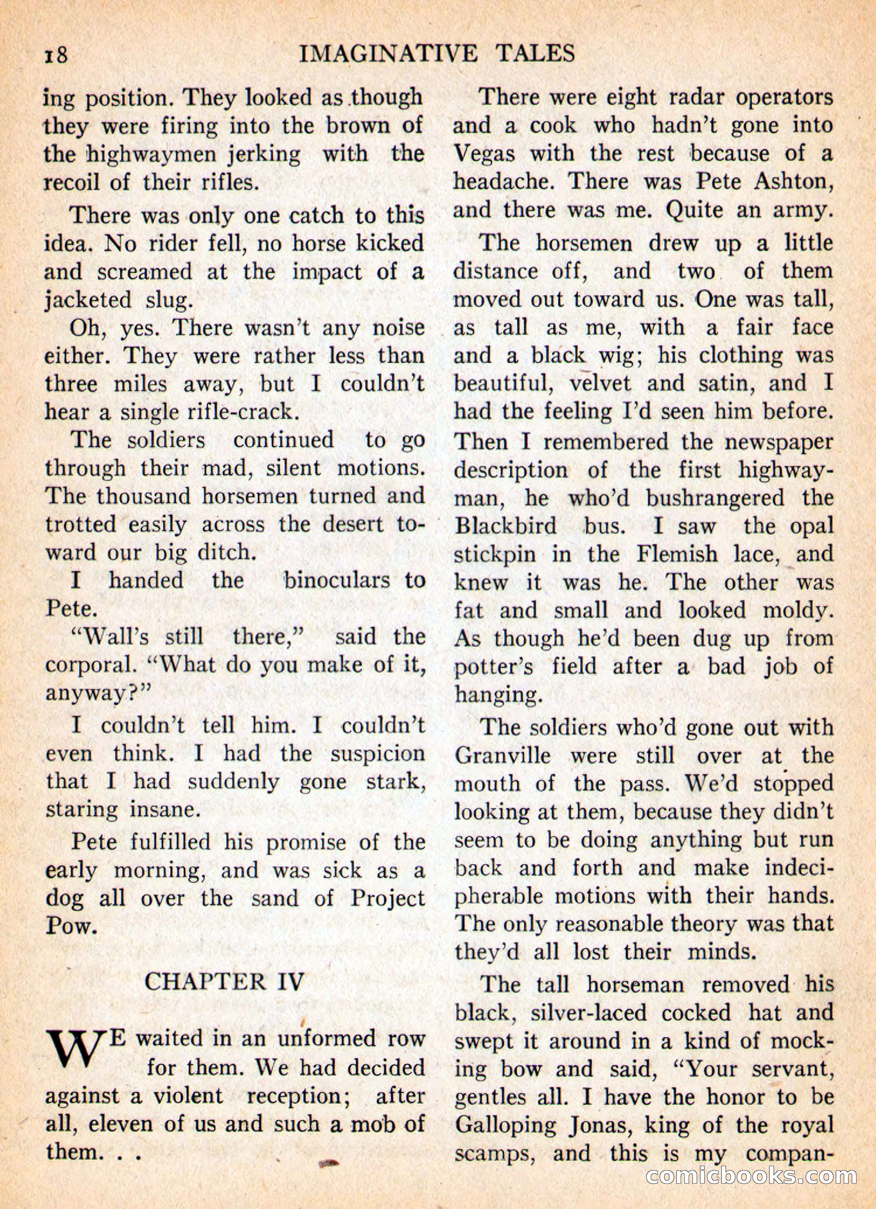 Imaginative Tales, January 1956 — page 18 of 132