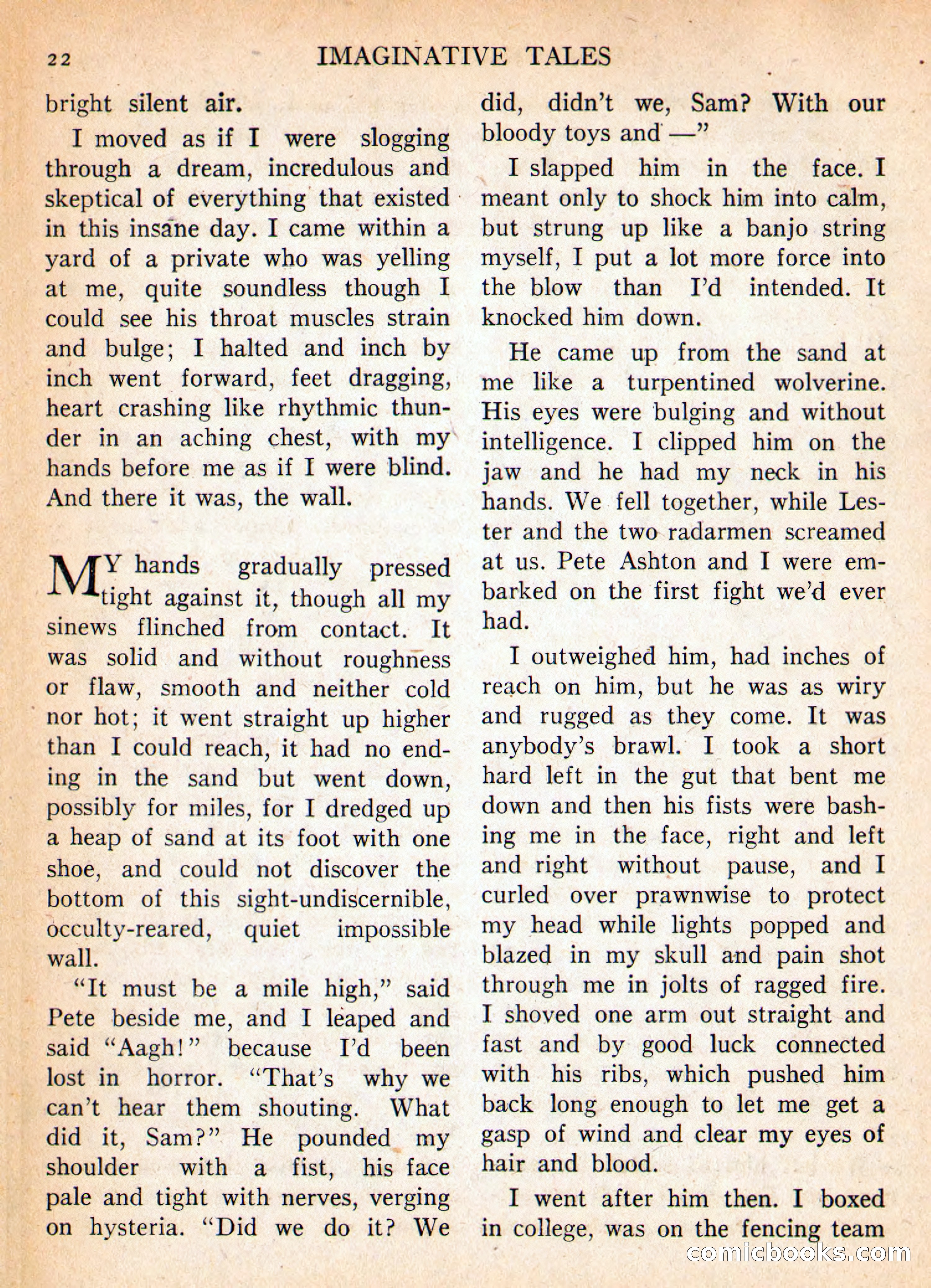 Imaginative Tales, January 1956 — page 22 of 132