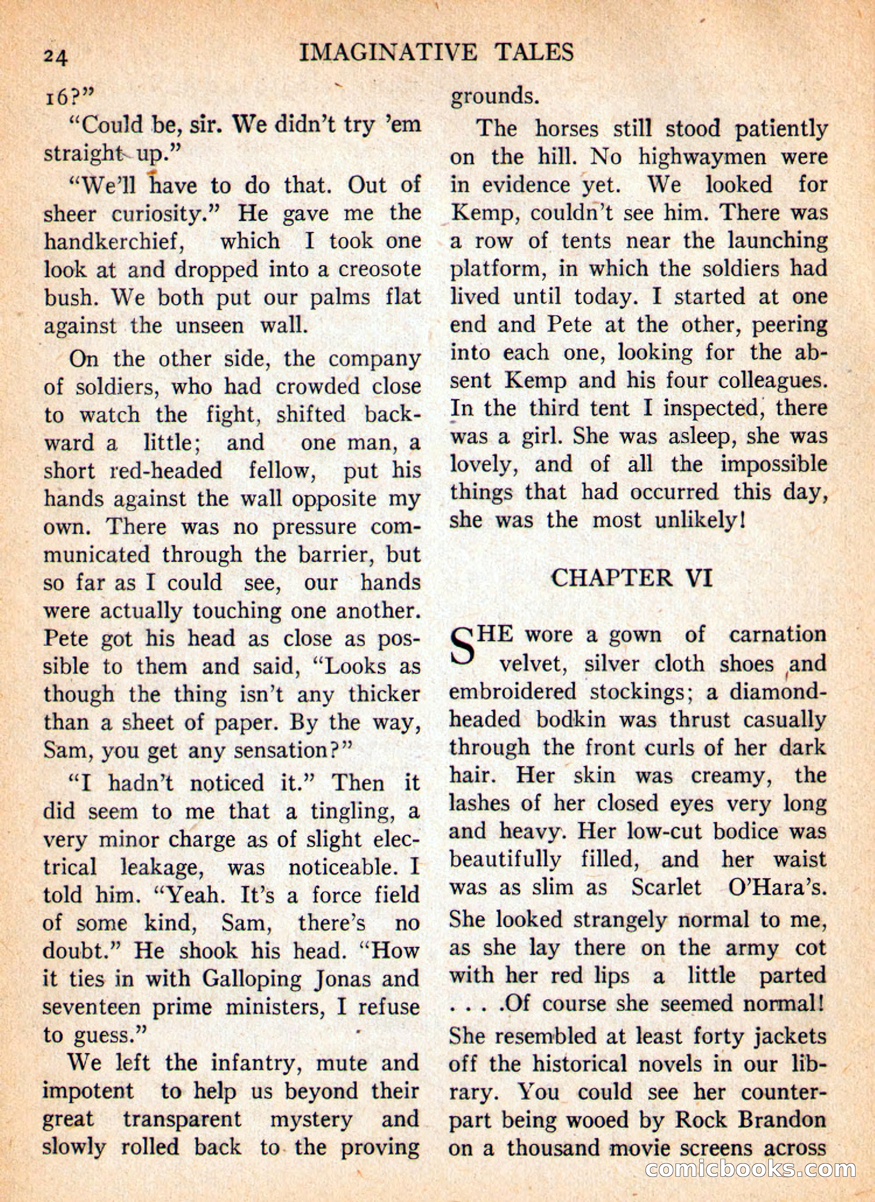 Imaginative Tales, January 1956 — page 24 of 132