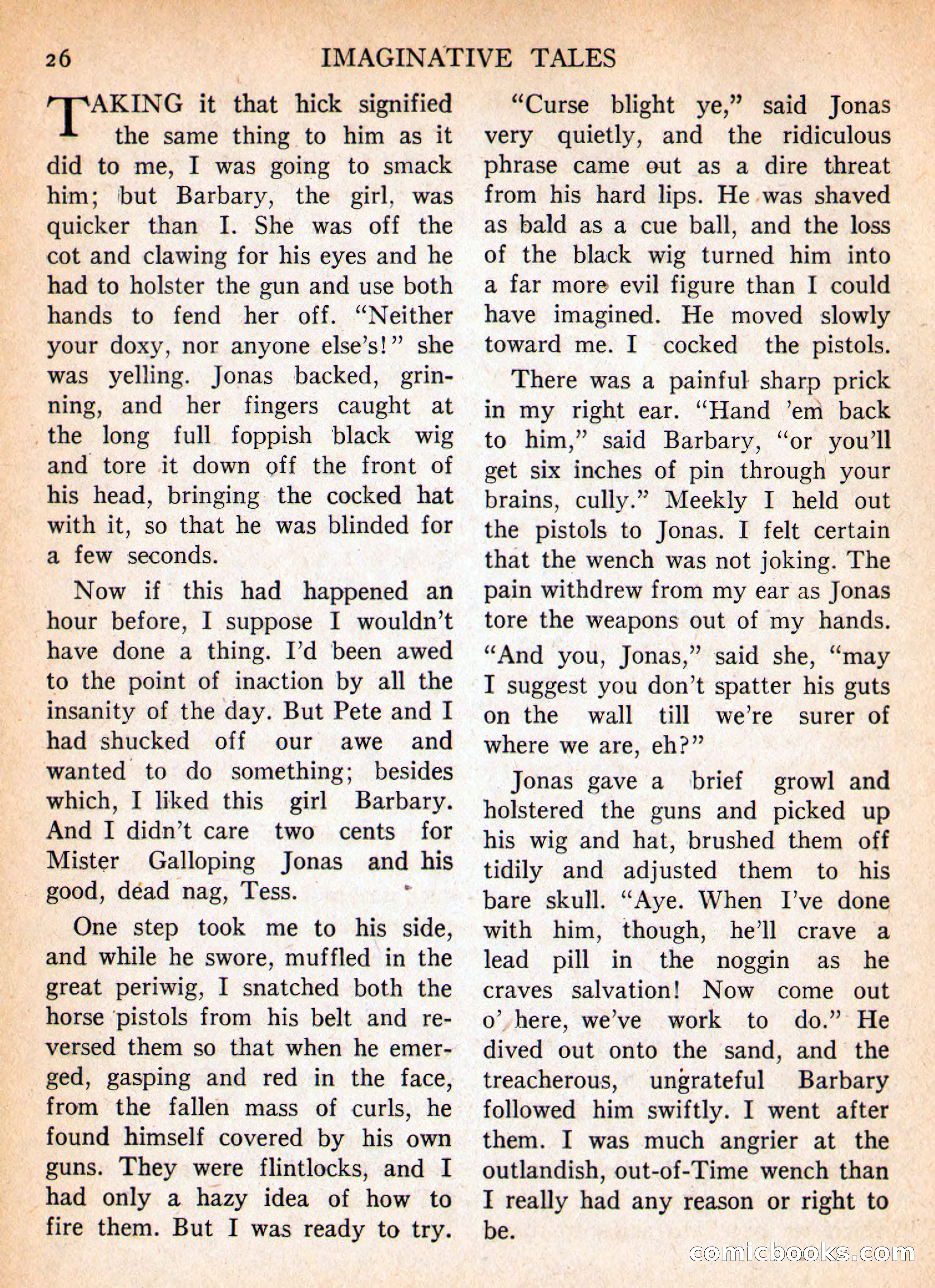 Imaginative Tales, January 1956 — page 26 of 132