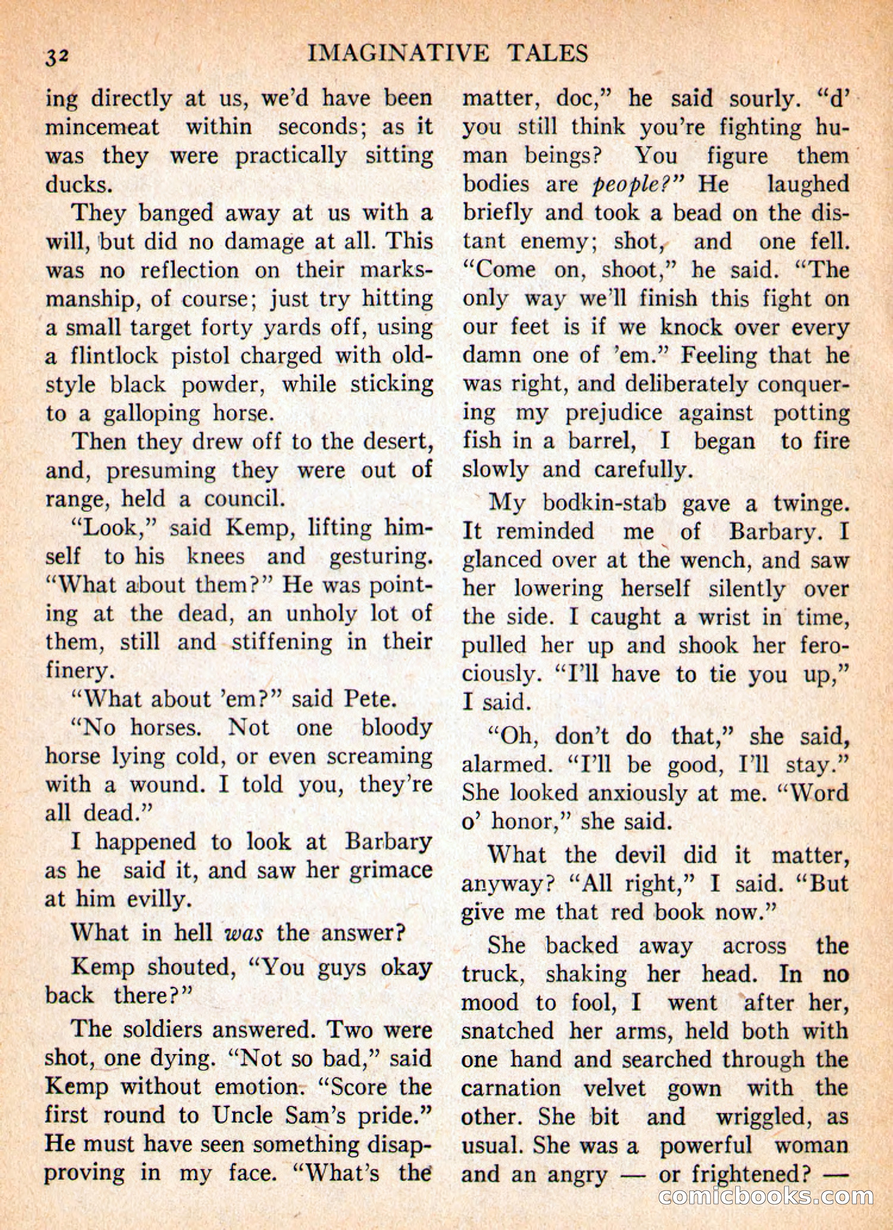 Imaginative Tales, January 1956 — page 32 of 132