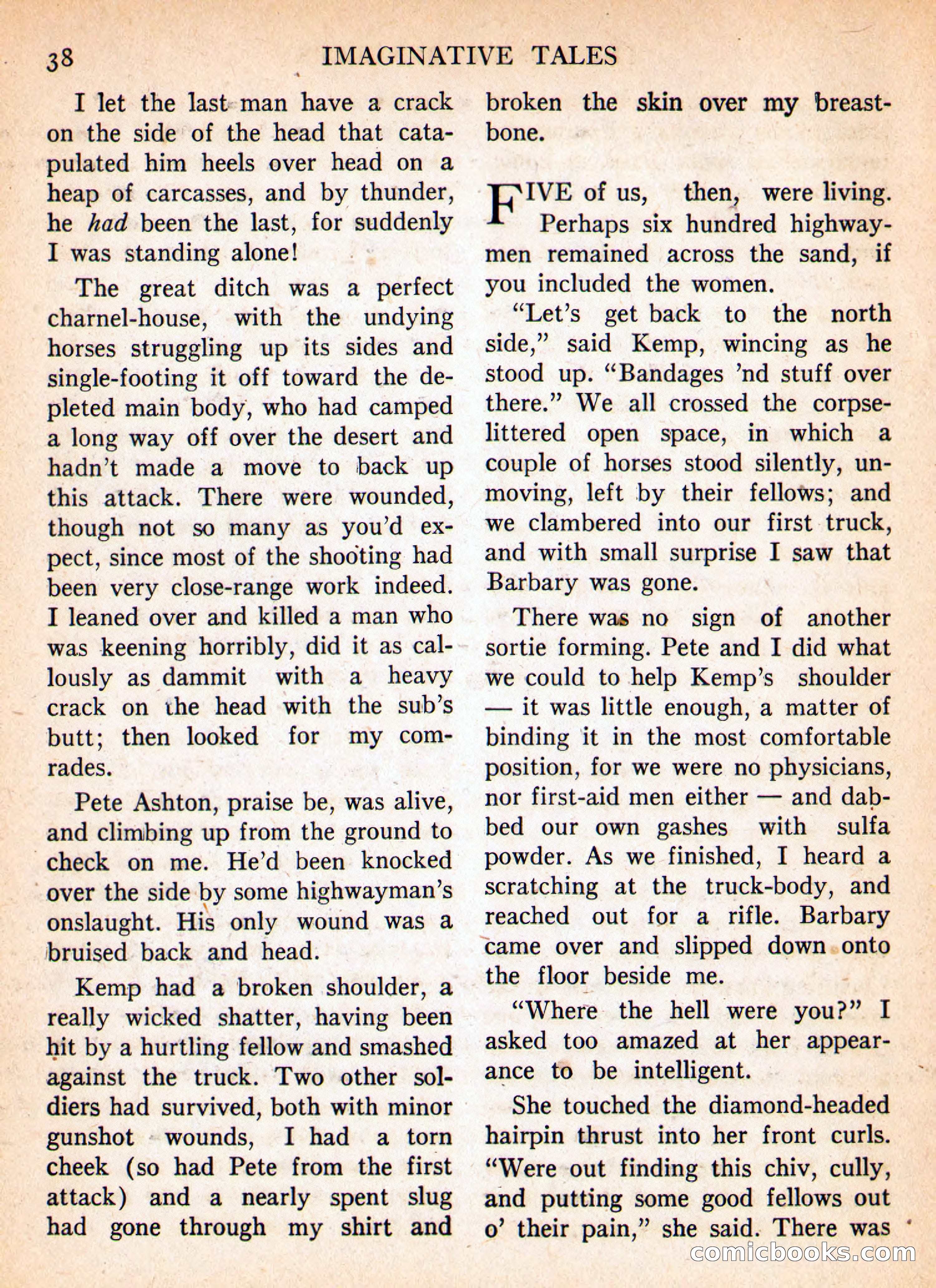 Imaginative Tales, January 1956 — page 38 of 132