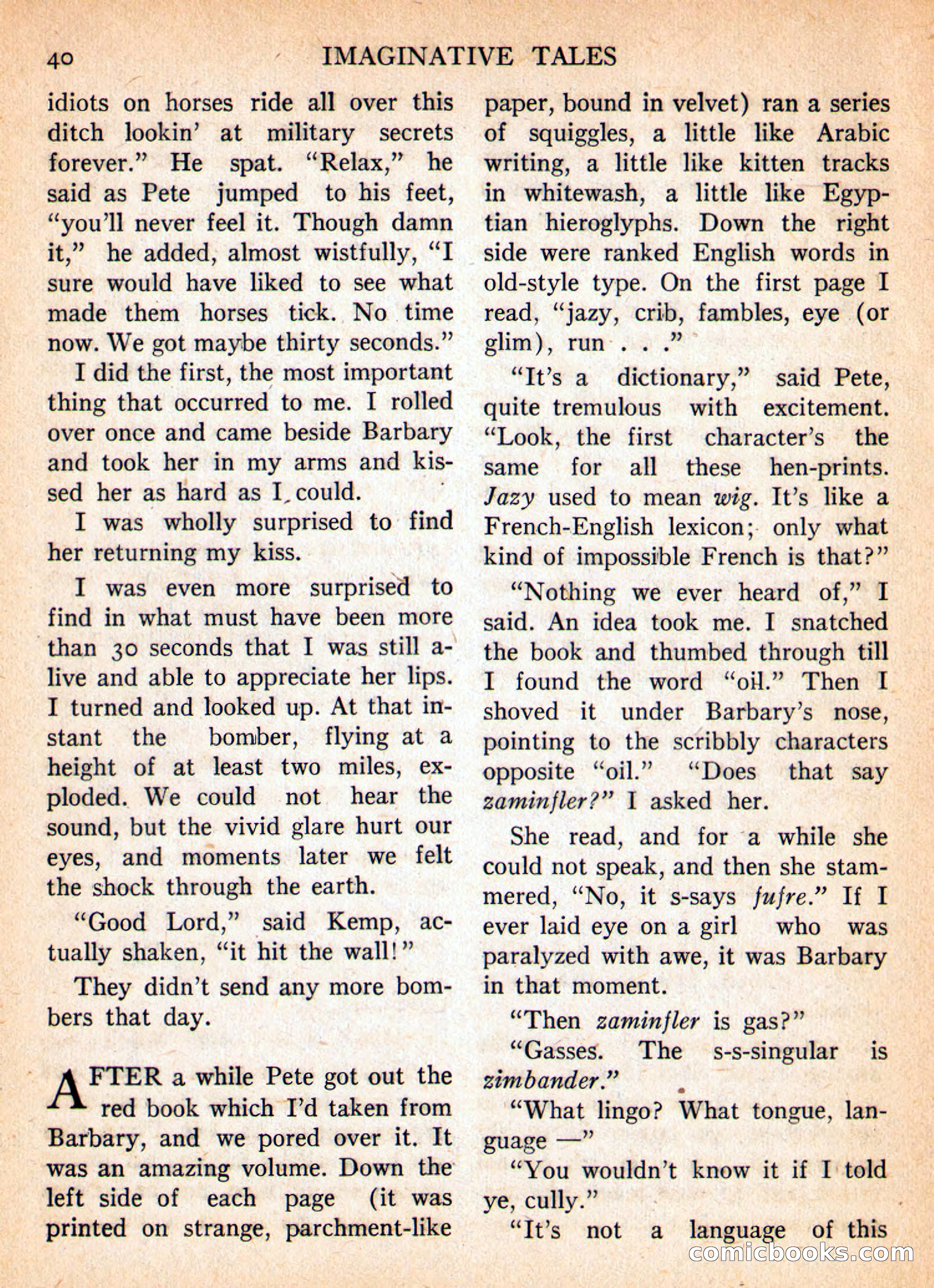 Imaginative Tales, January 1956 — page 40 of 132