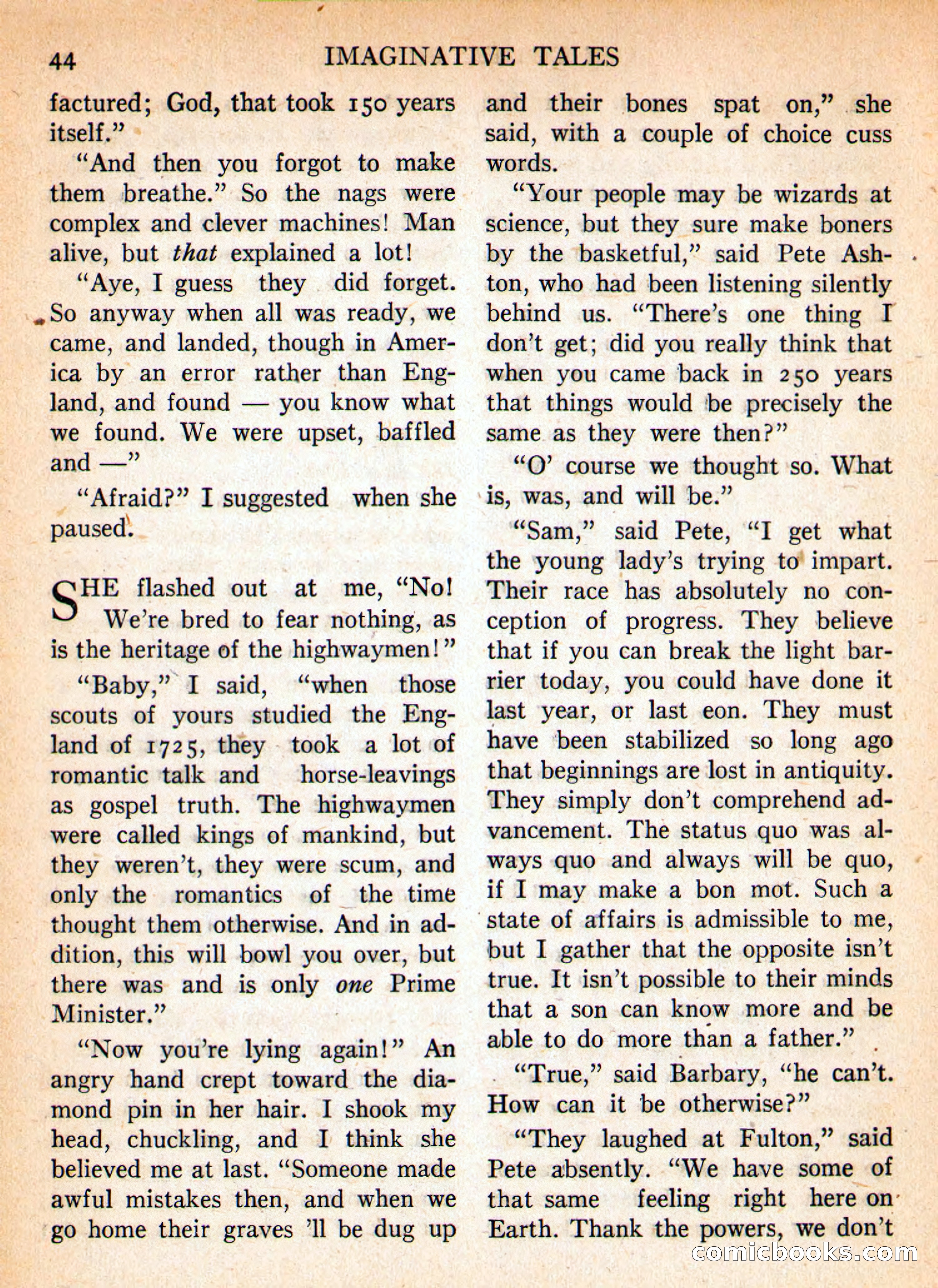 Imaginative Tales, January 1956 — page 44 of 132