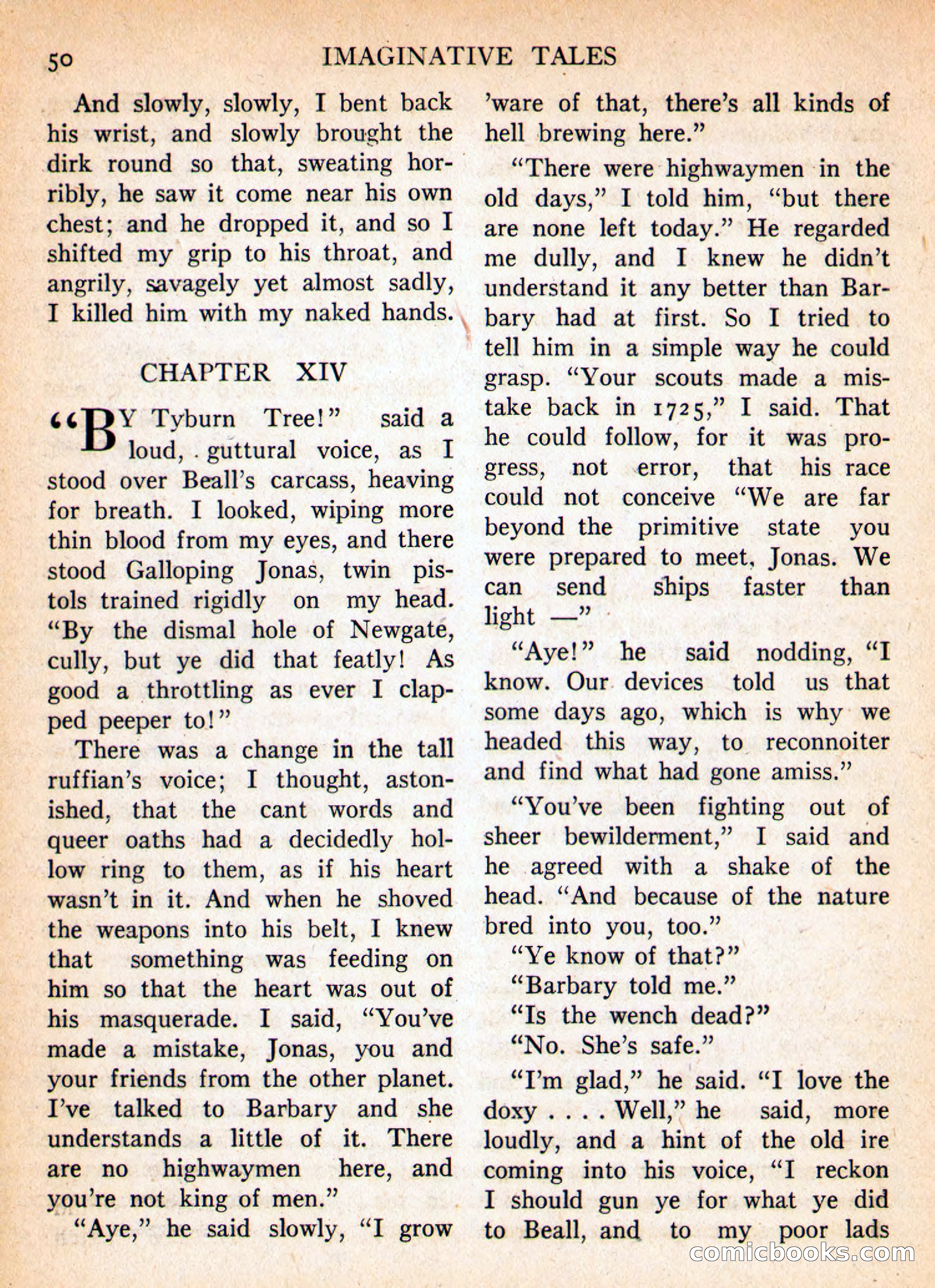 Imaginative Tales, January 1956 — page 50 of 132
