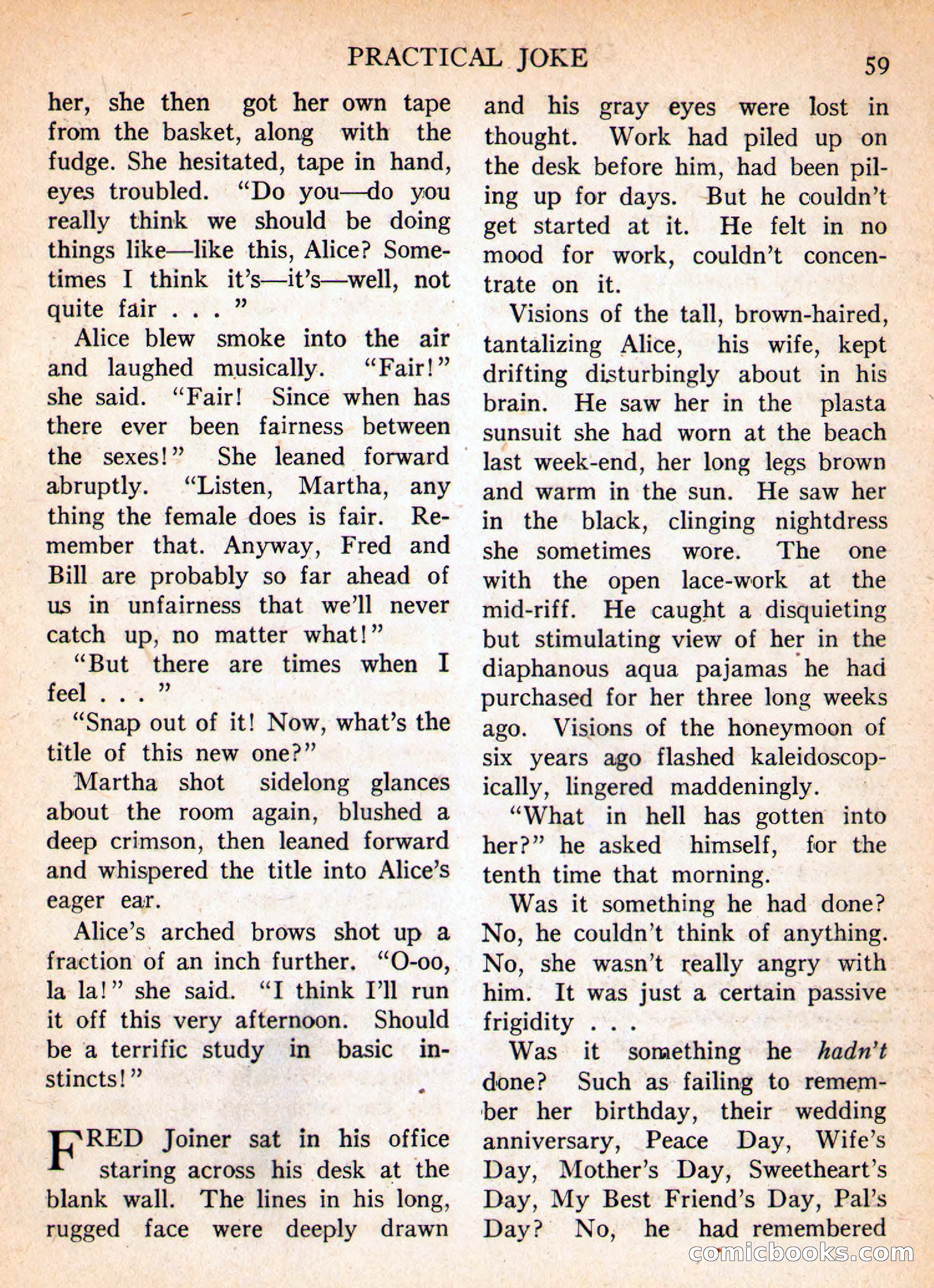 Imaginative Tales, January 1956 — page 59 of 132