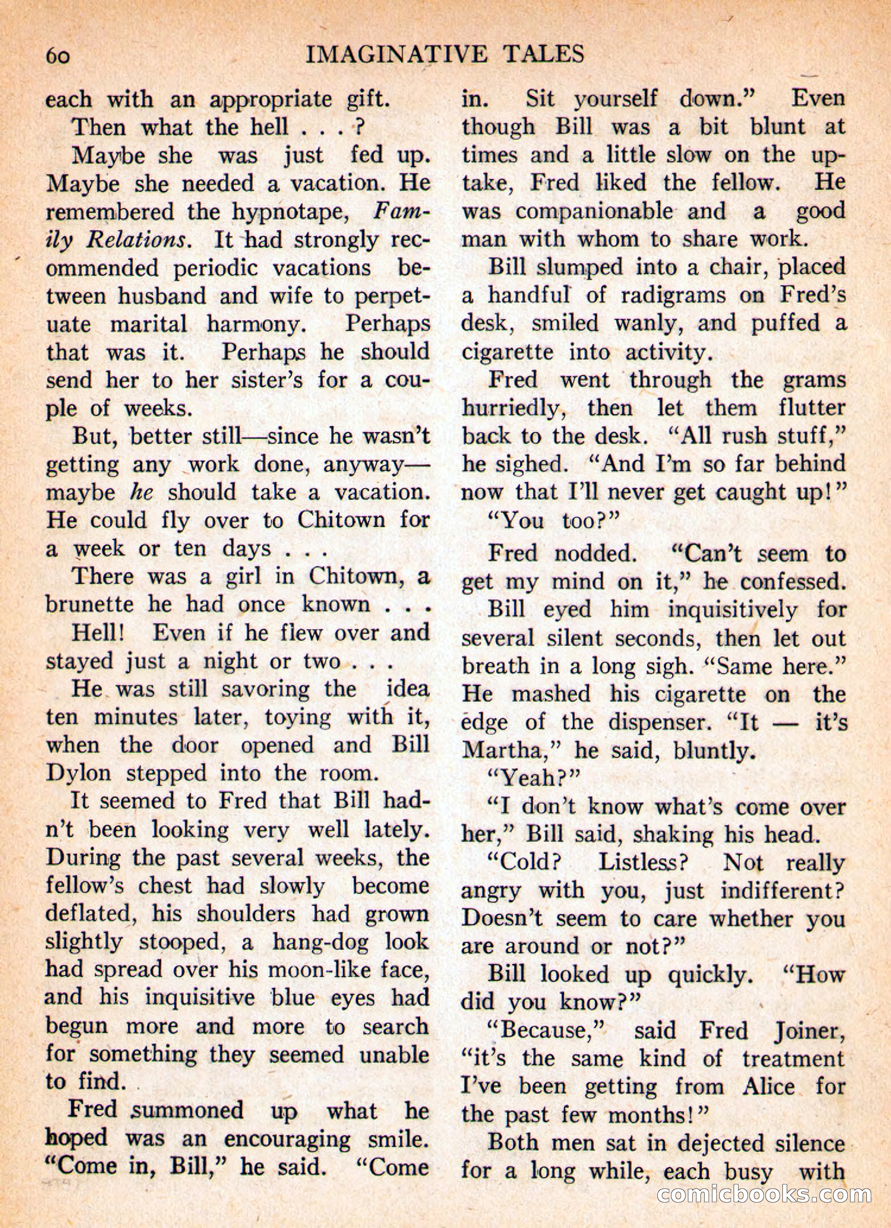 Imaginative Tales, January 1956 — page 60 of 132