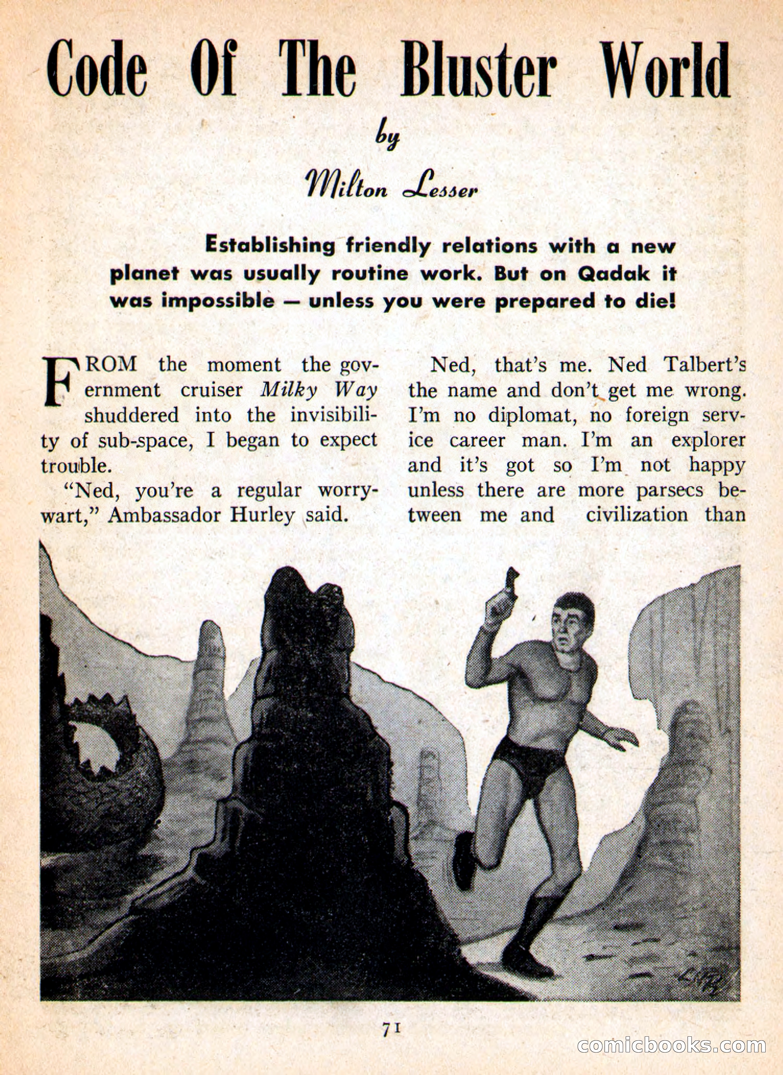 Imaginative Tales, January 1956 — page 71 of 132