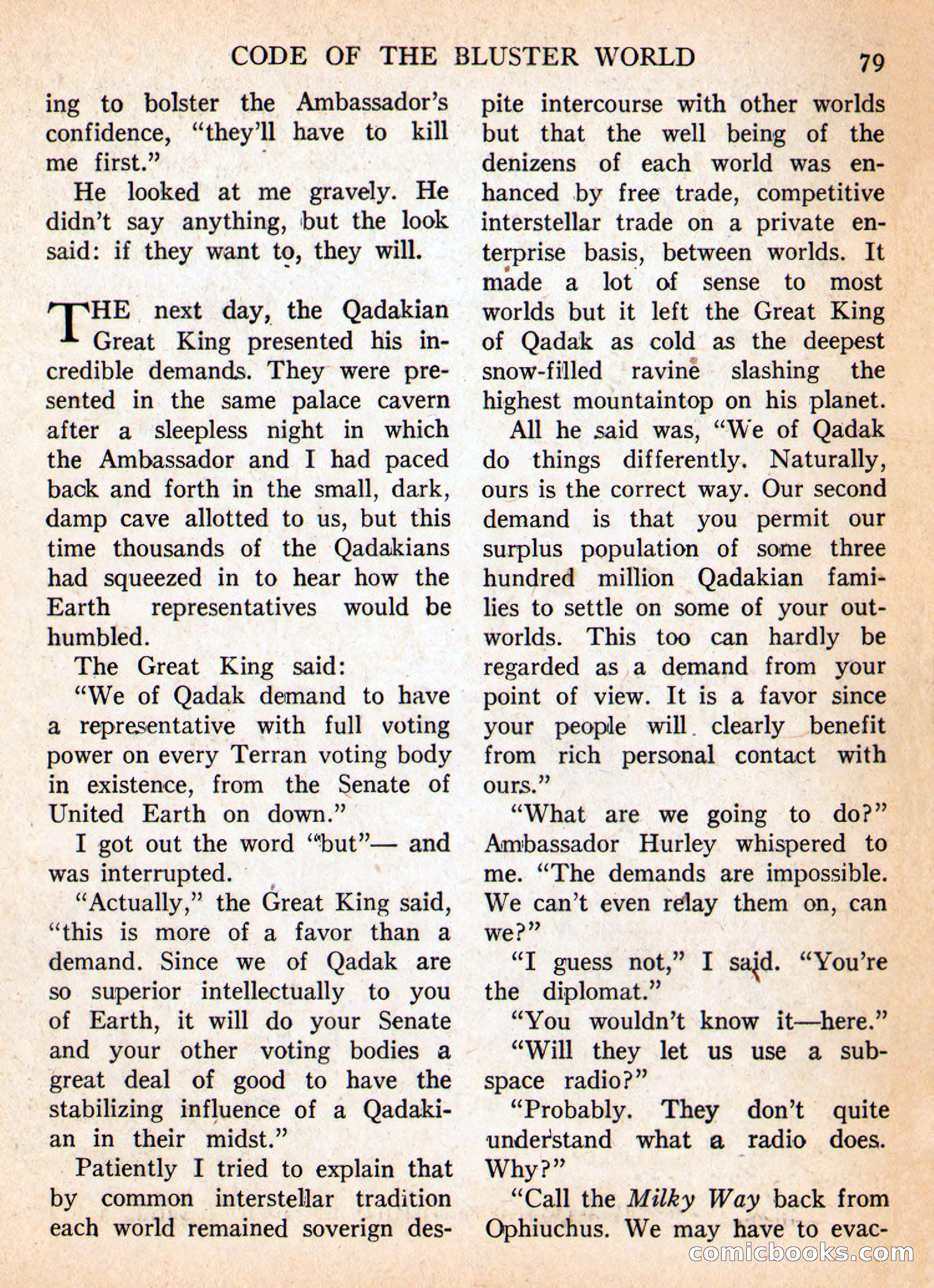 Imaginative Tales, January 1956 — page 79 of 132