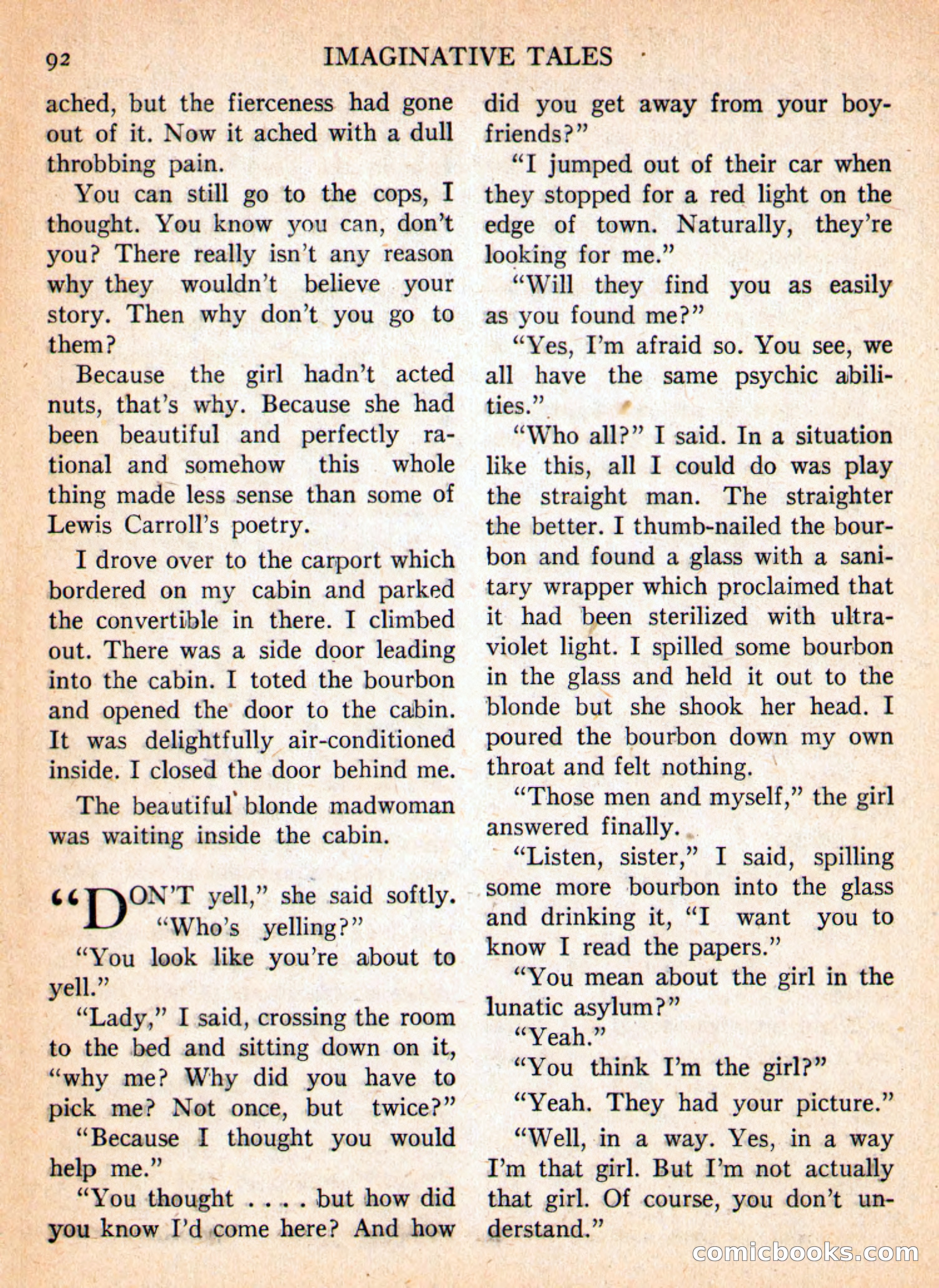 Imaginative Tales, January 1956 — page 92 of 132