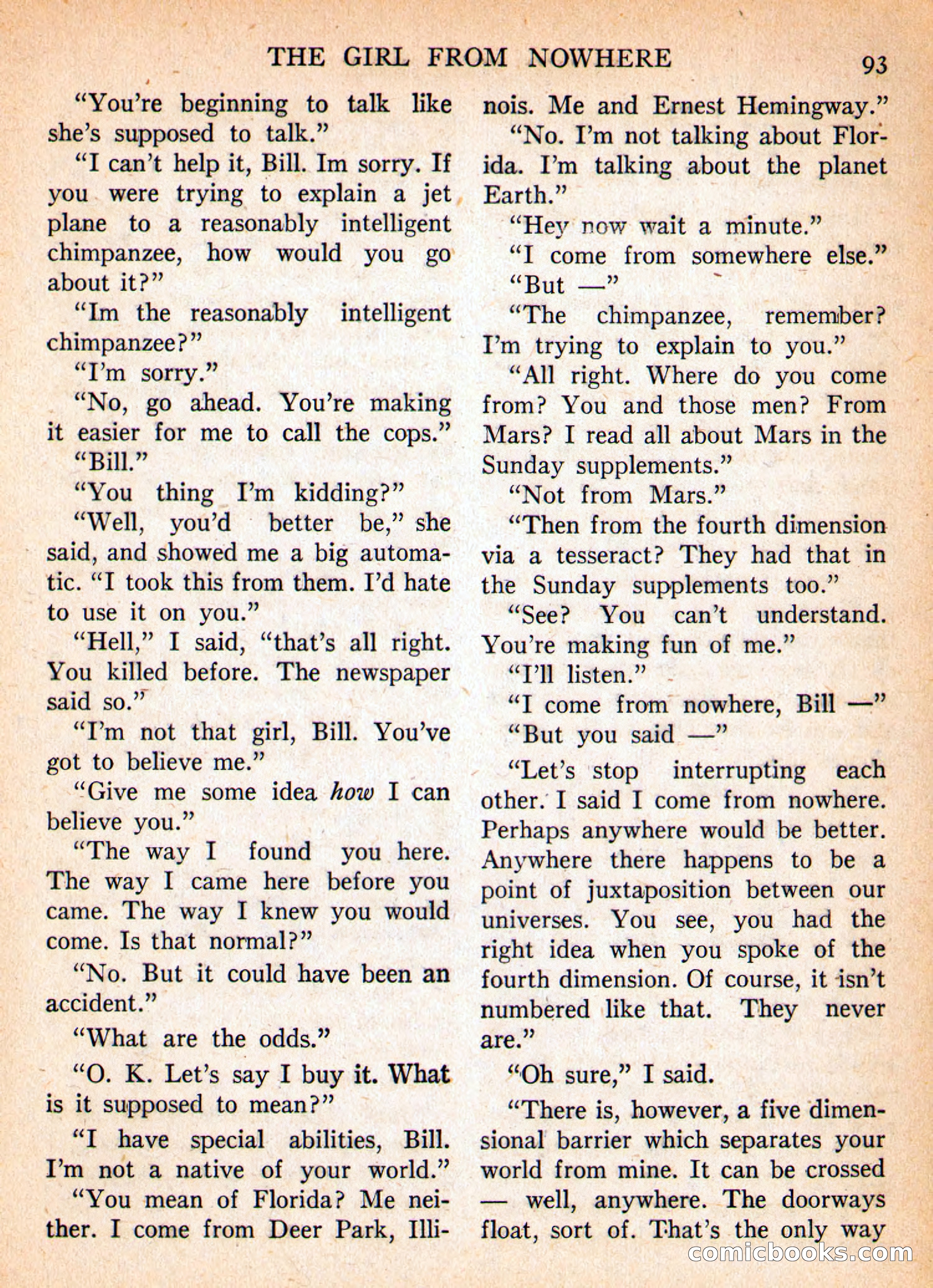 Imaginative Tales, January 1956 — page 93 of 132