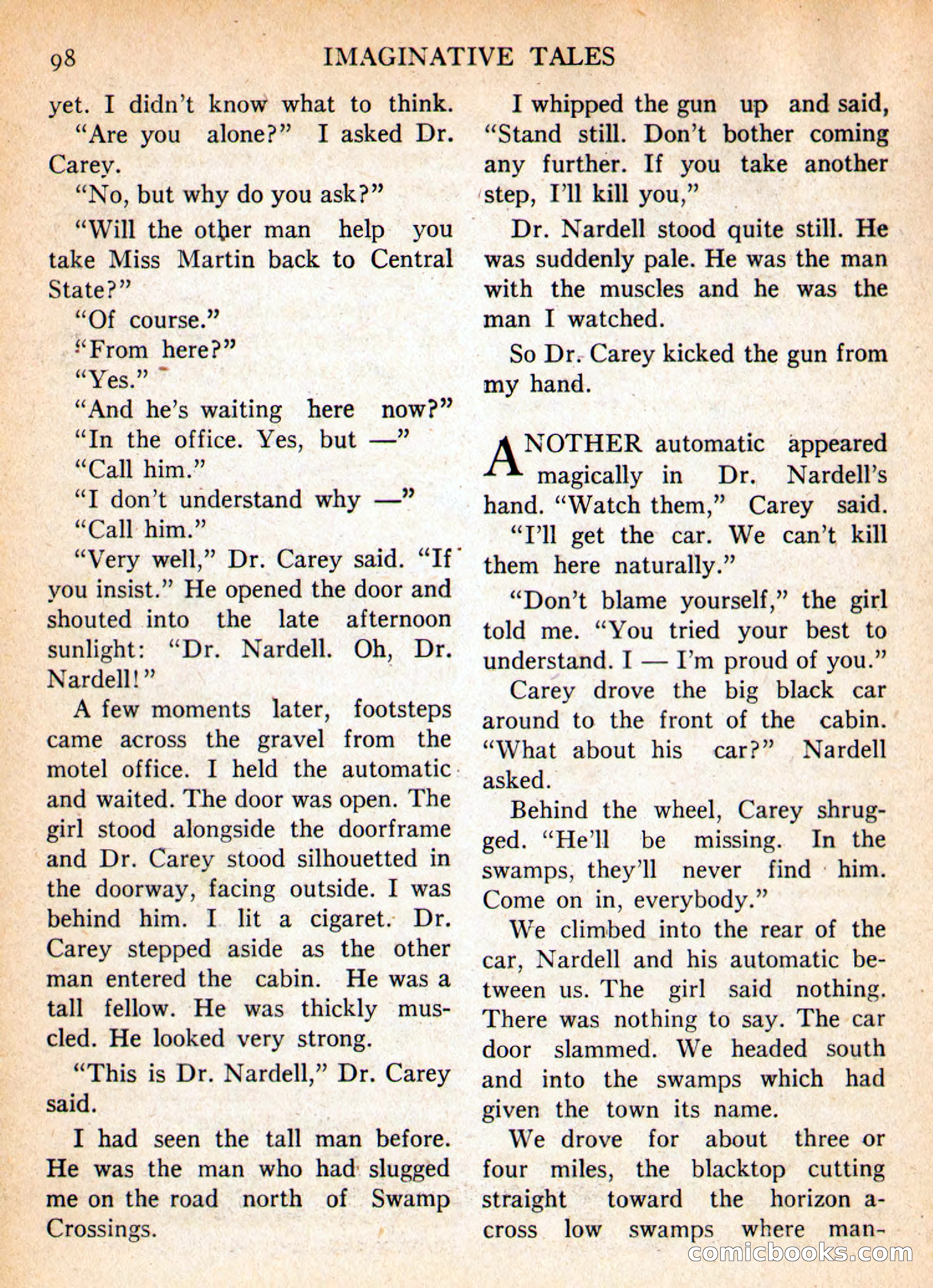 Imaginative Tales, January 1956 — page 98 of 132
