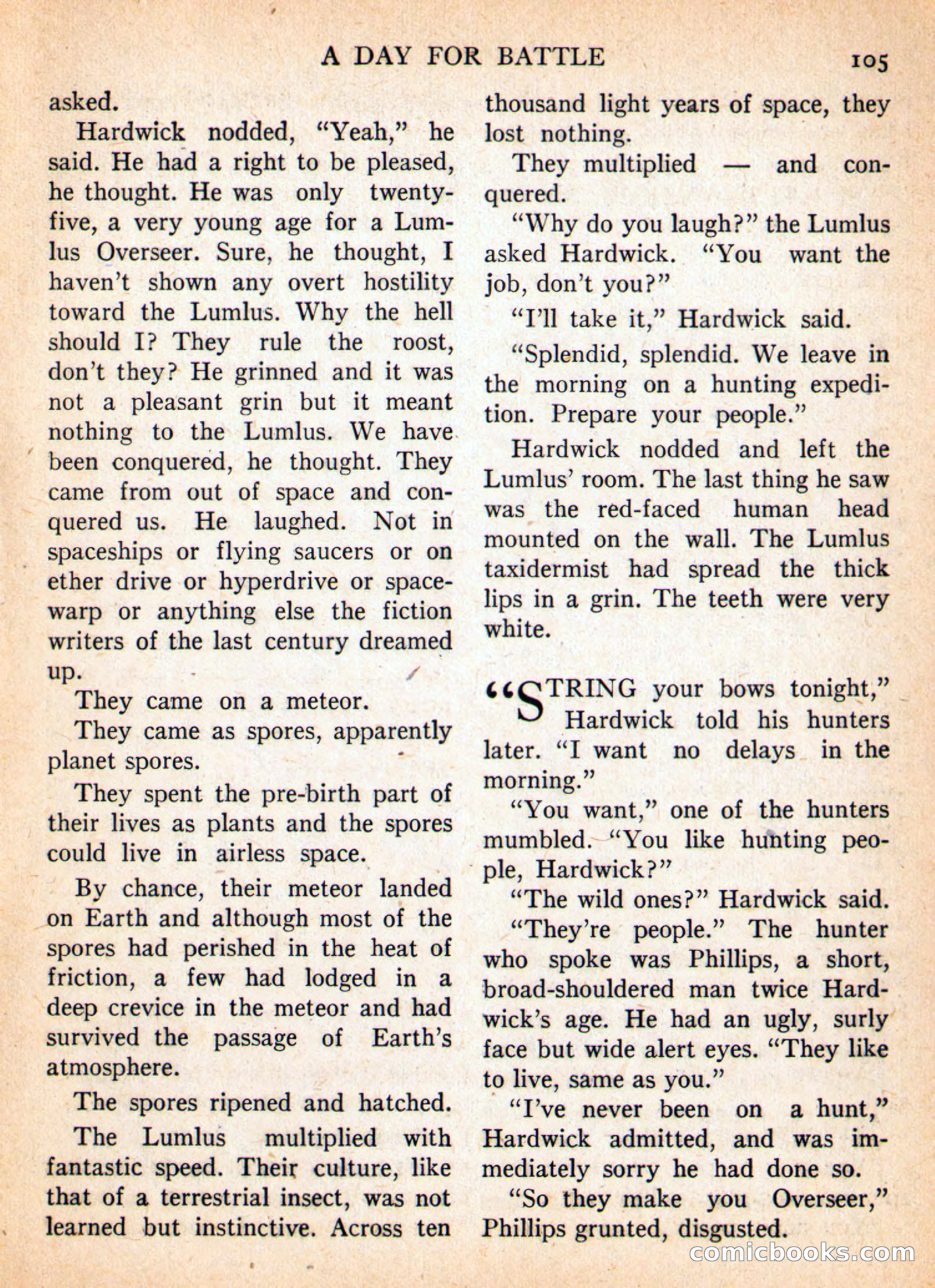 Imaginative Tales, January 1956 — page 105 of 132