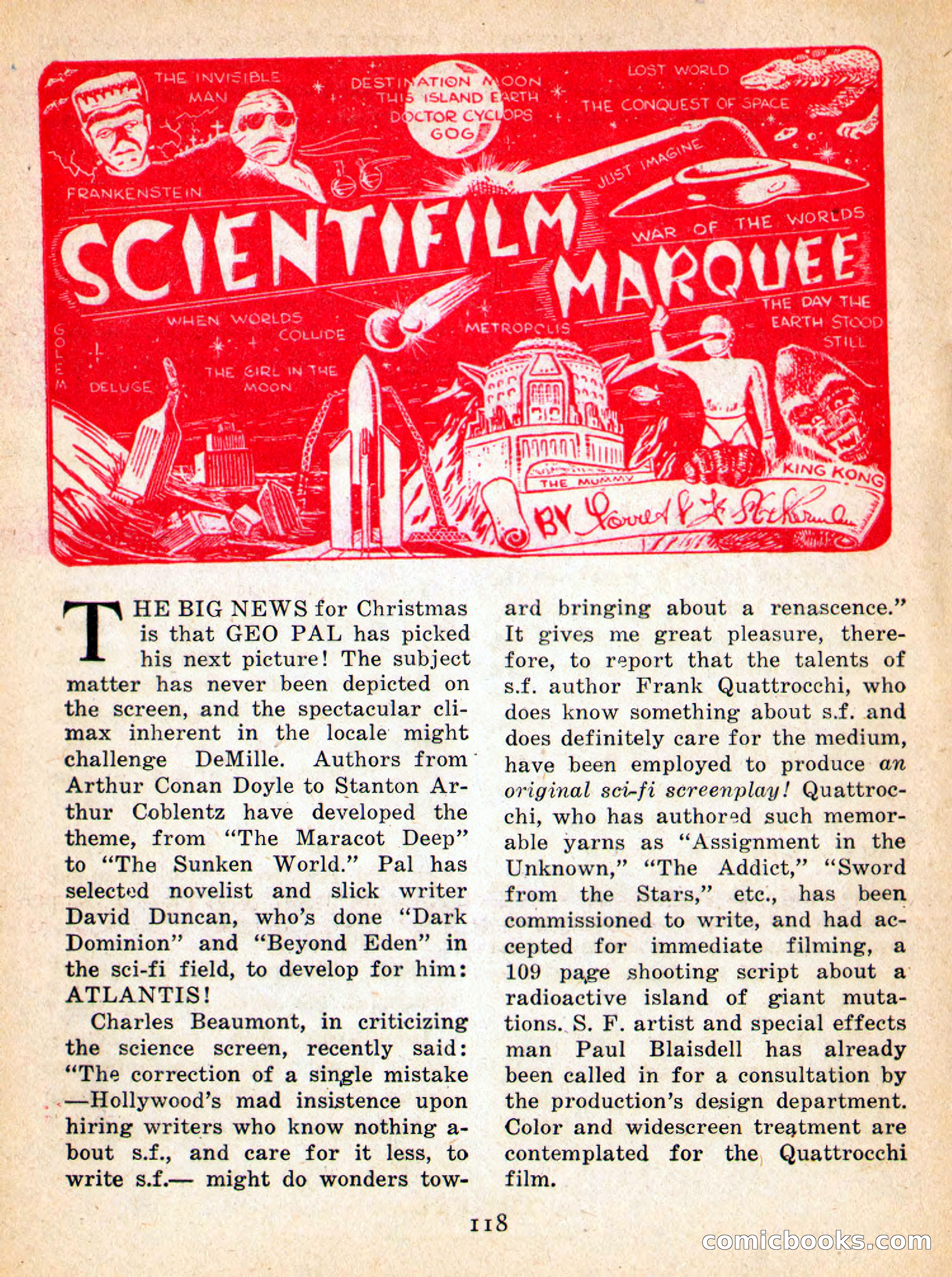 Imaginative Tales, January 1956 — page 118 of 132