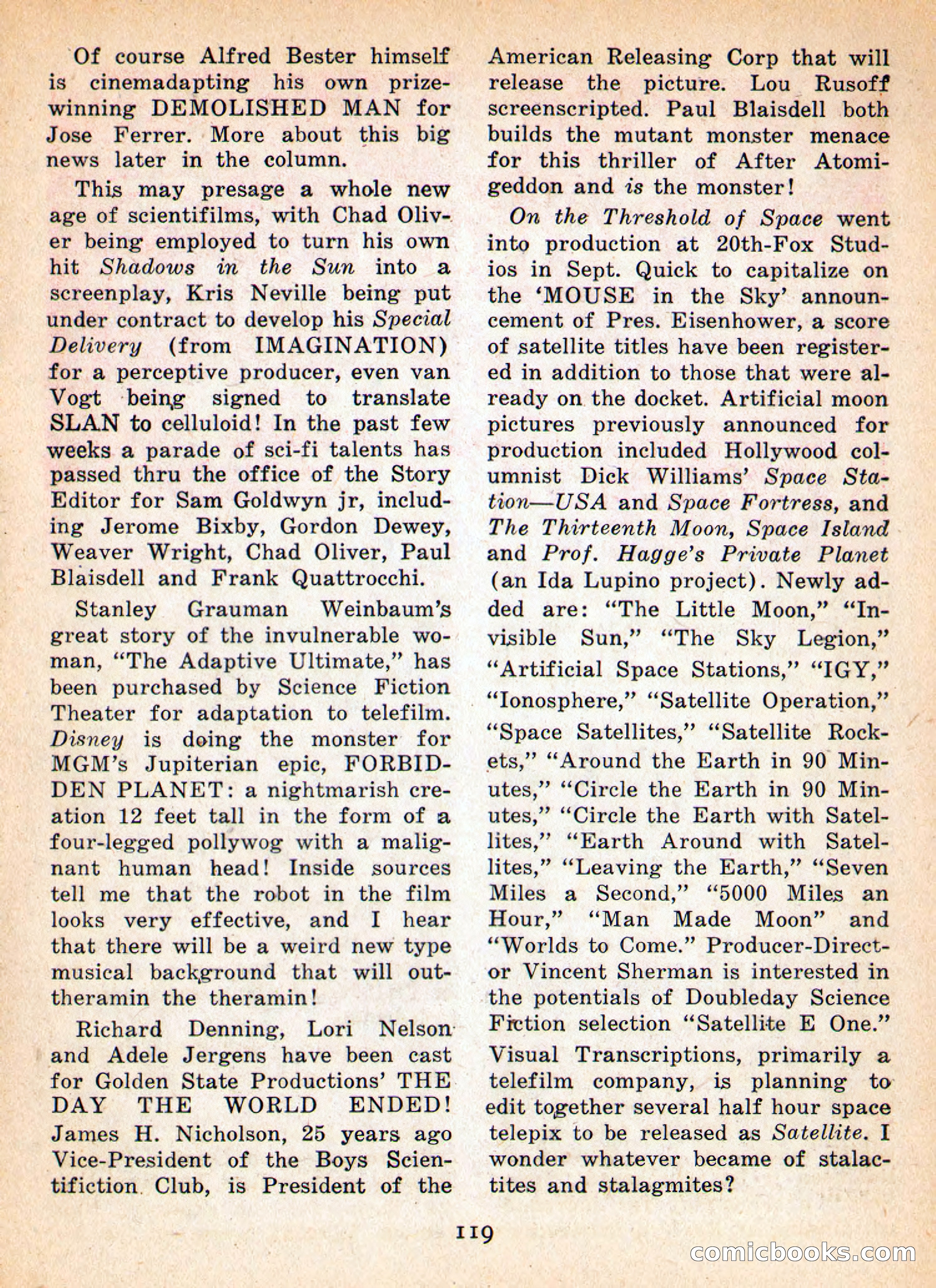 Imaginative Tales, January 1956 — page 119 of 132