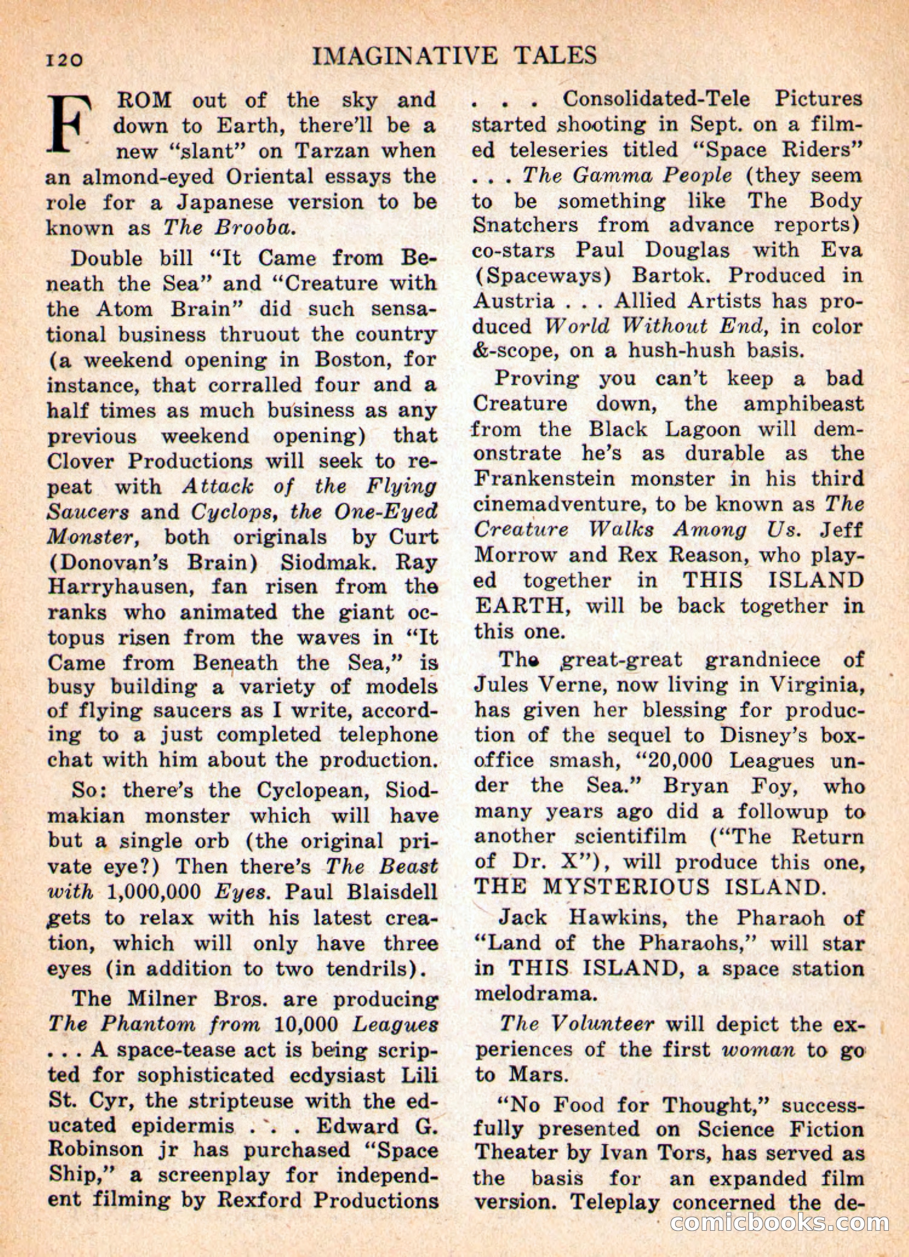 Imaginative Tales, January 1956 — page 120 of 132