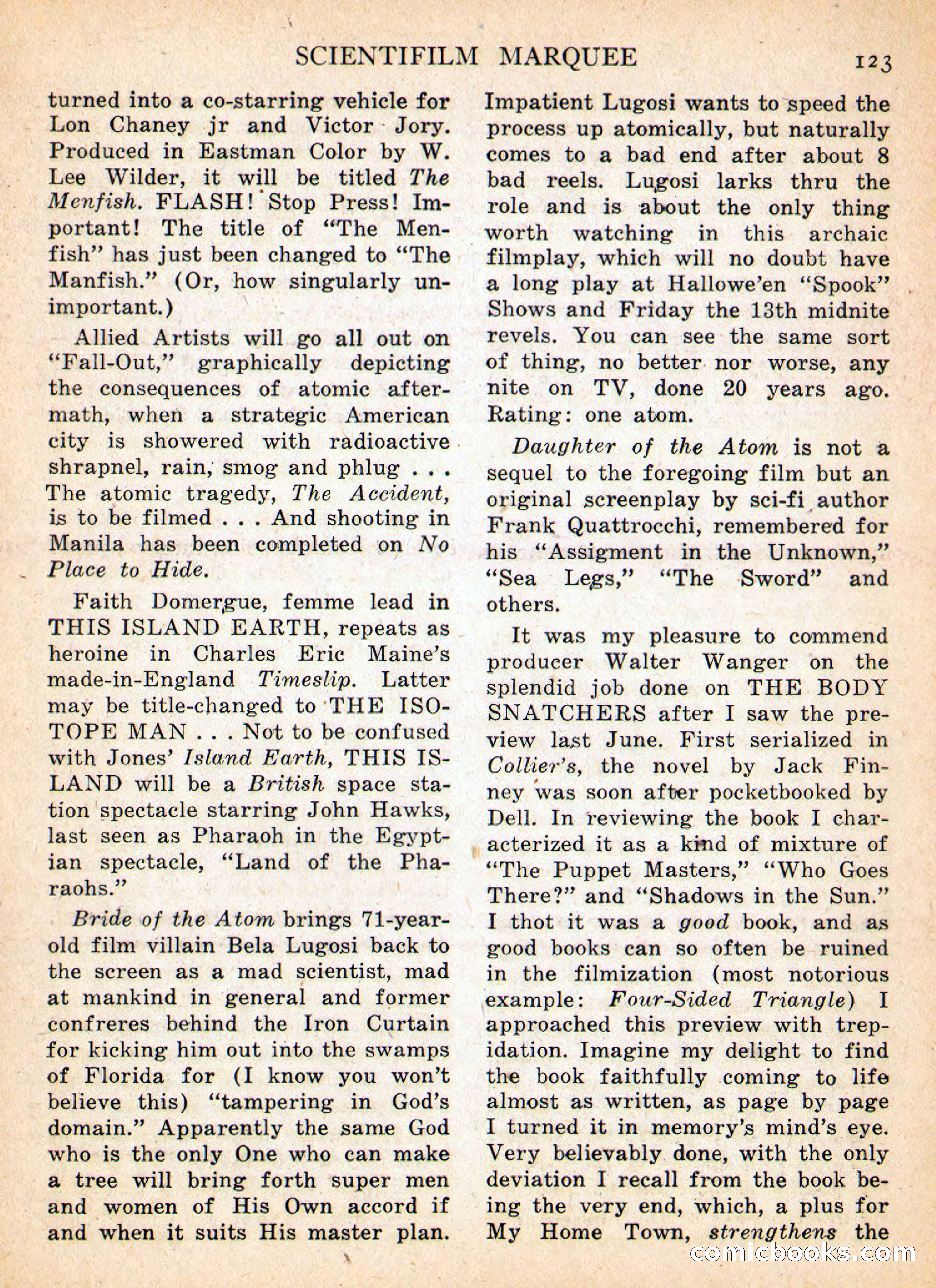 Imaginative Tales, January 1956 — page 123 of 132