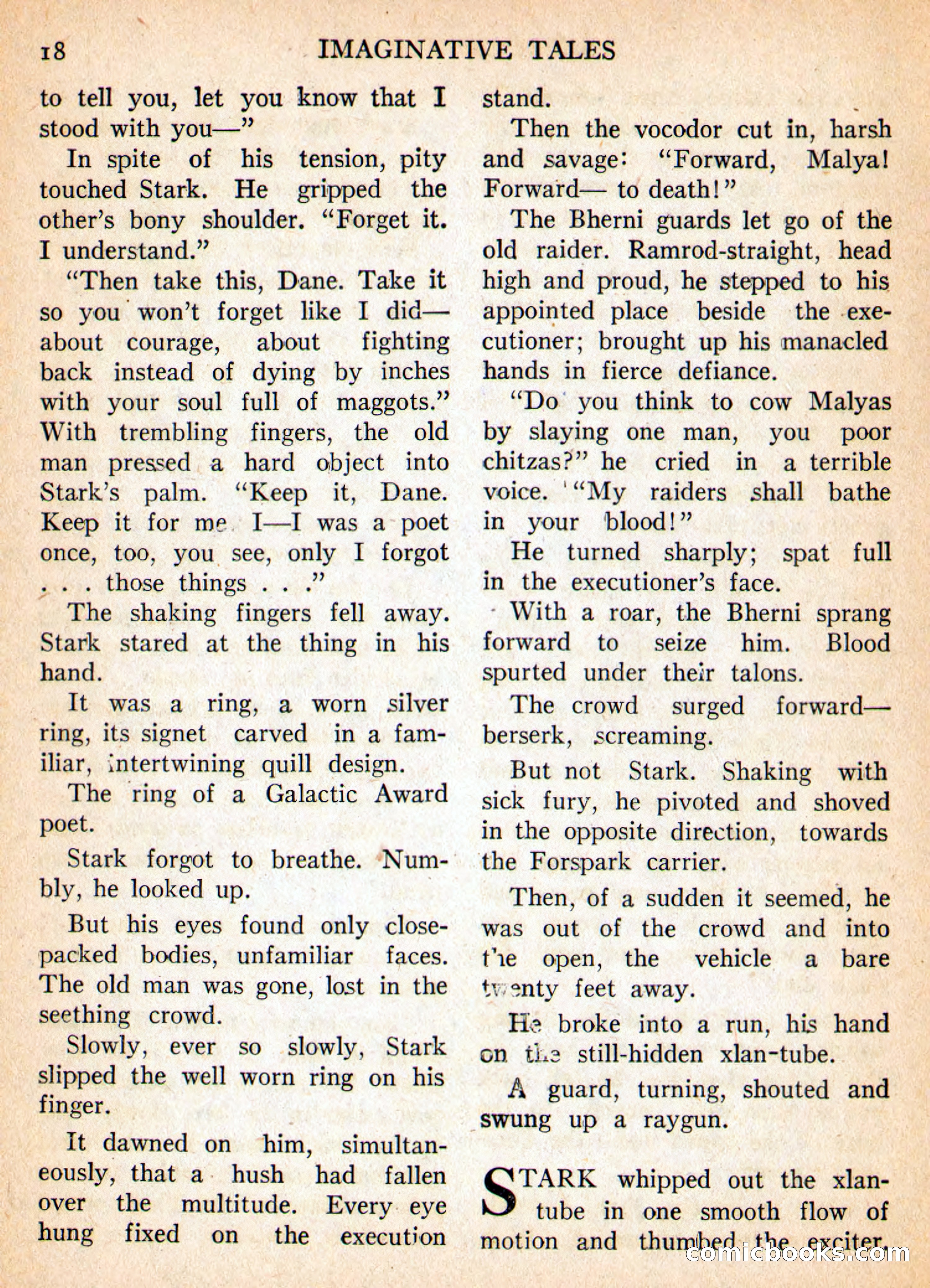 Imaginative Tales, March 1956 — page 18 of 132