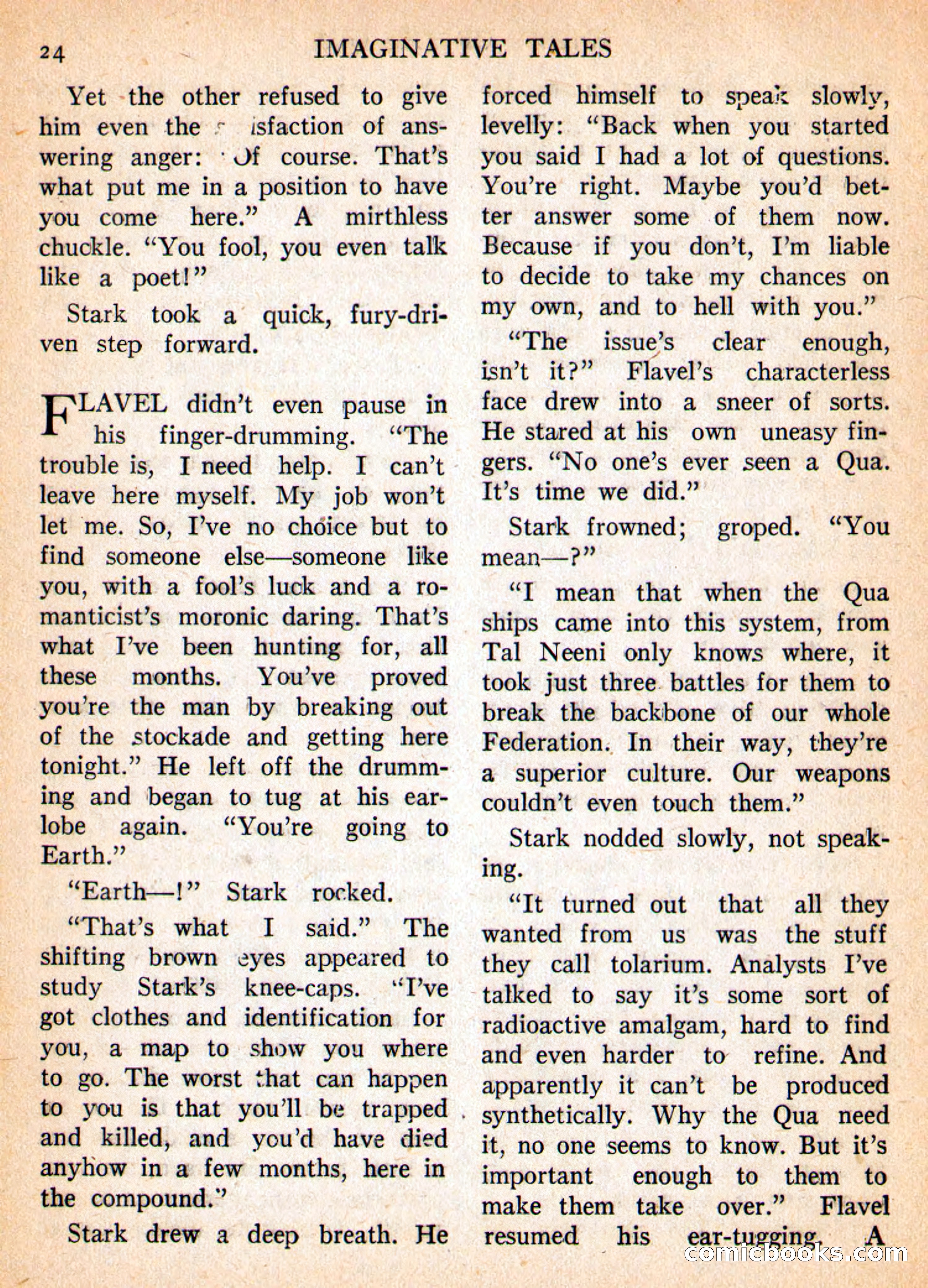 Imaginative Tales, March 1956 — page 24 of 132