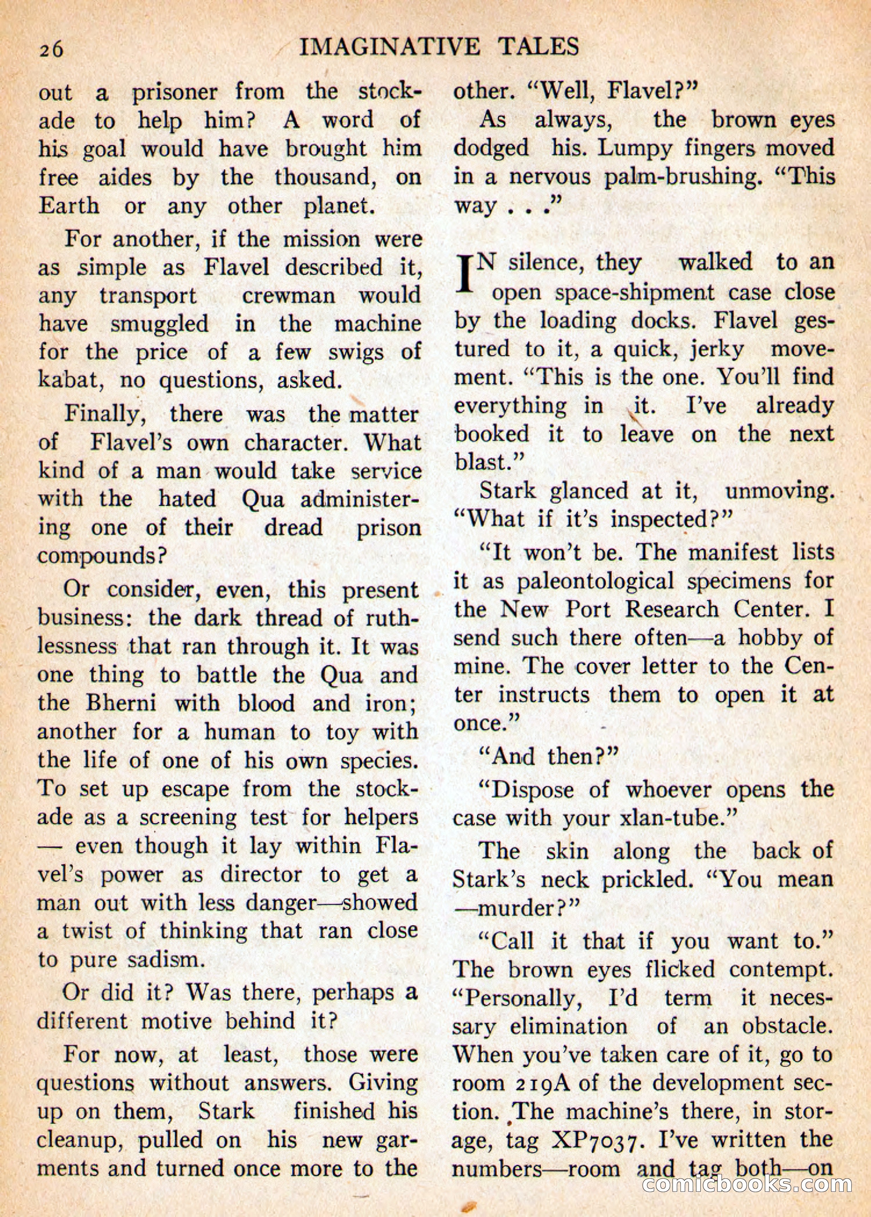Imaginative Tales, March 1956 — page 26 of 132