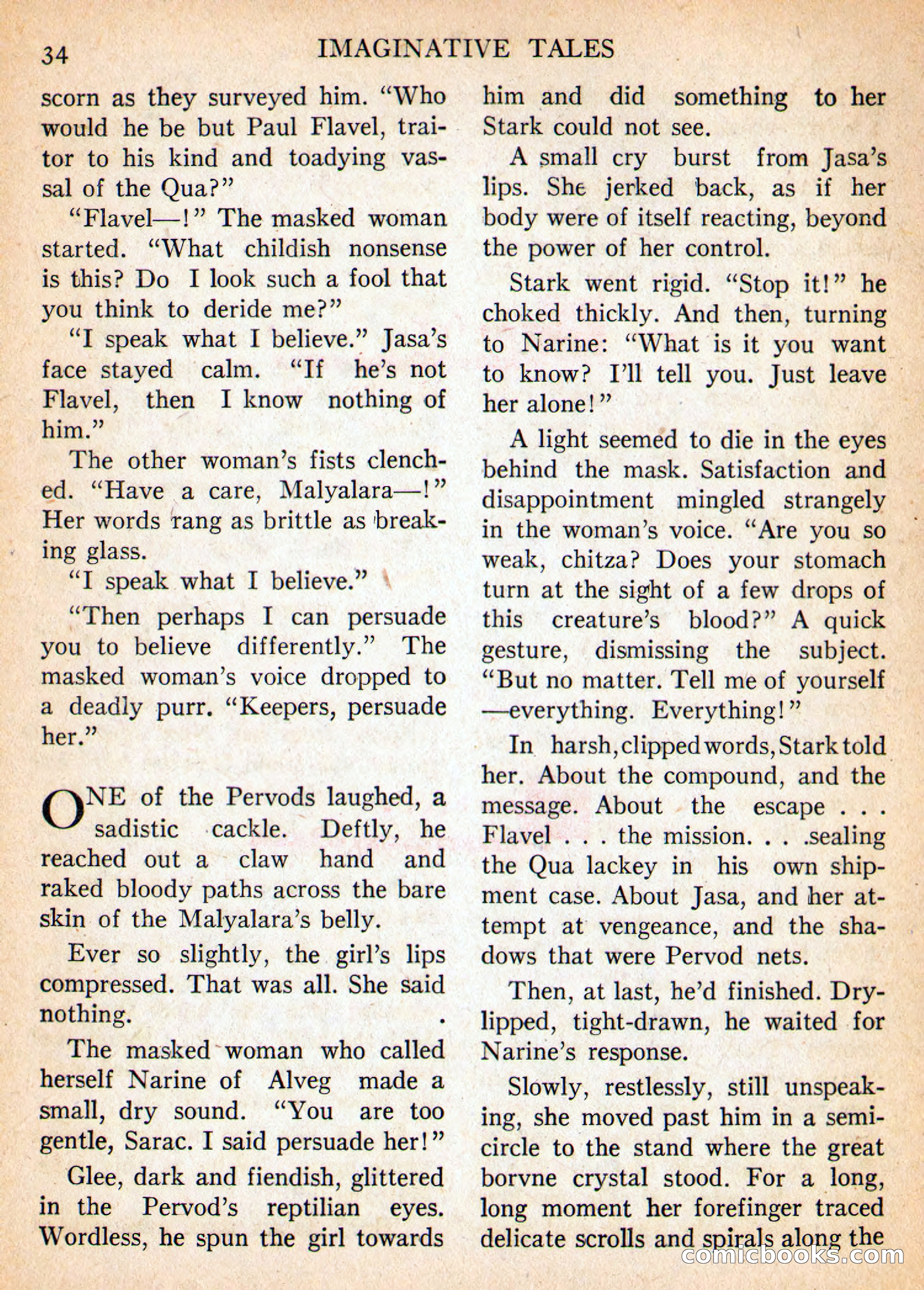 Imaginative Tales, March 1956 — page 34 of 132