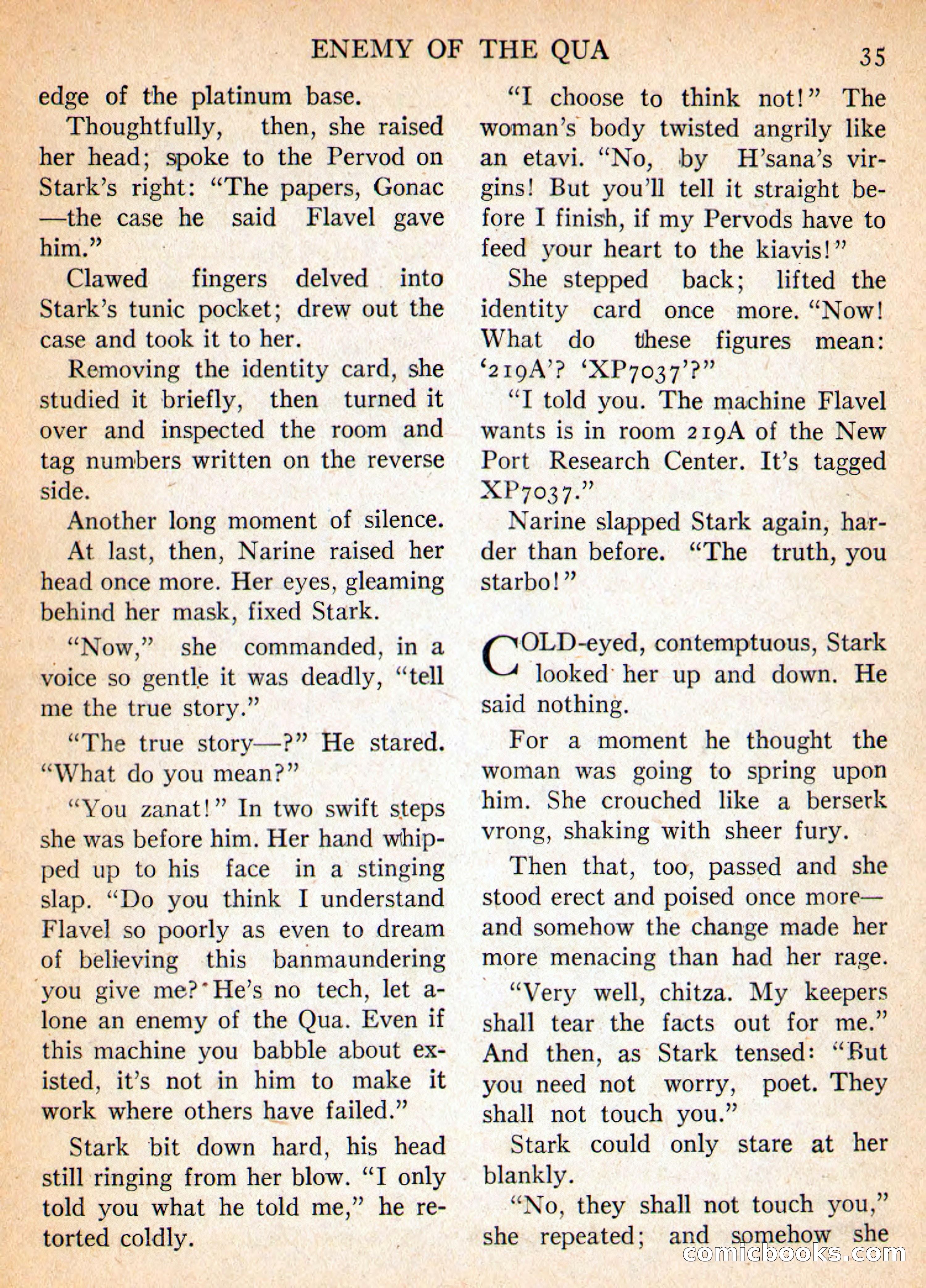 Imaginative Tales, March 1956 — page 35 of 132