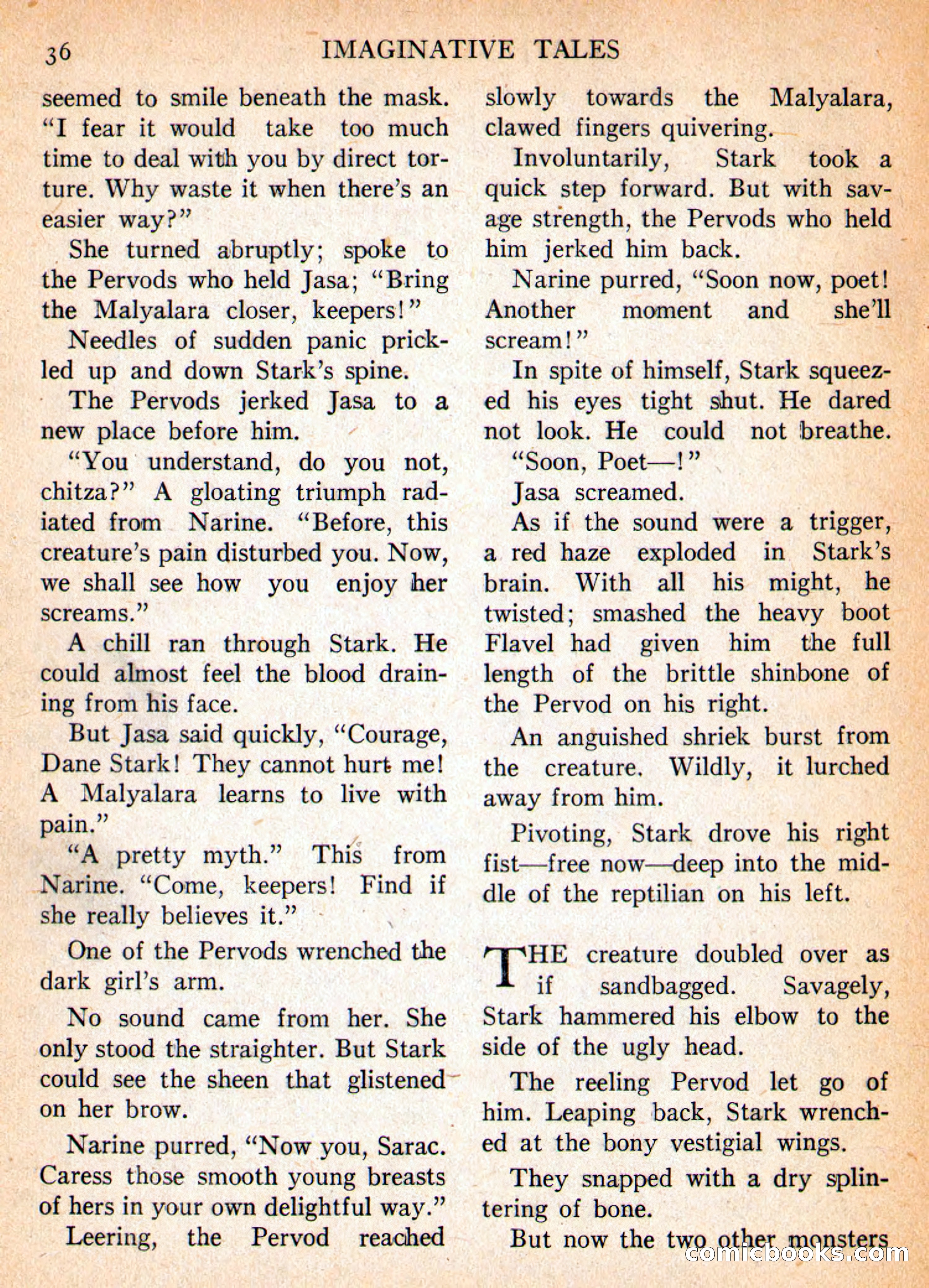Imaginative Tales, March 1956 — page 36 of 132