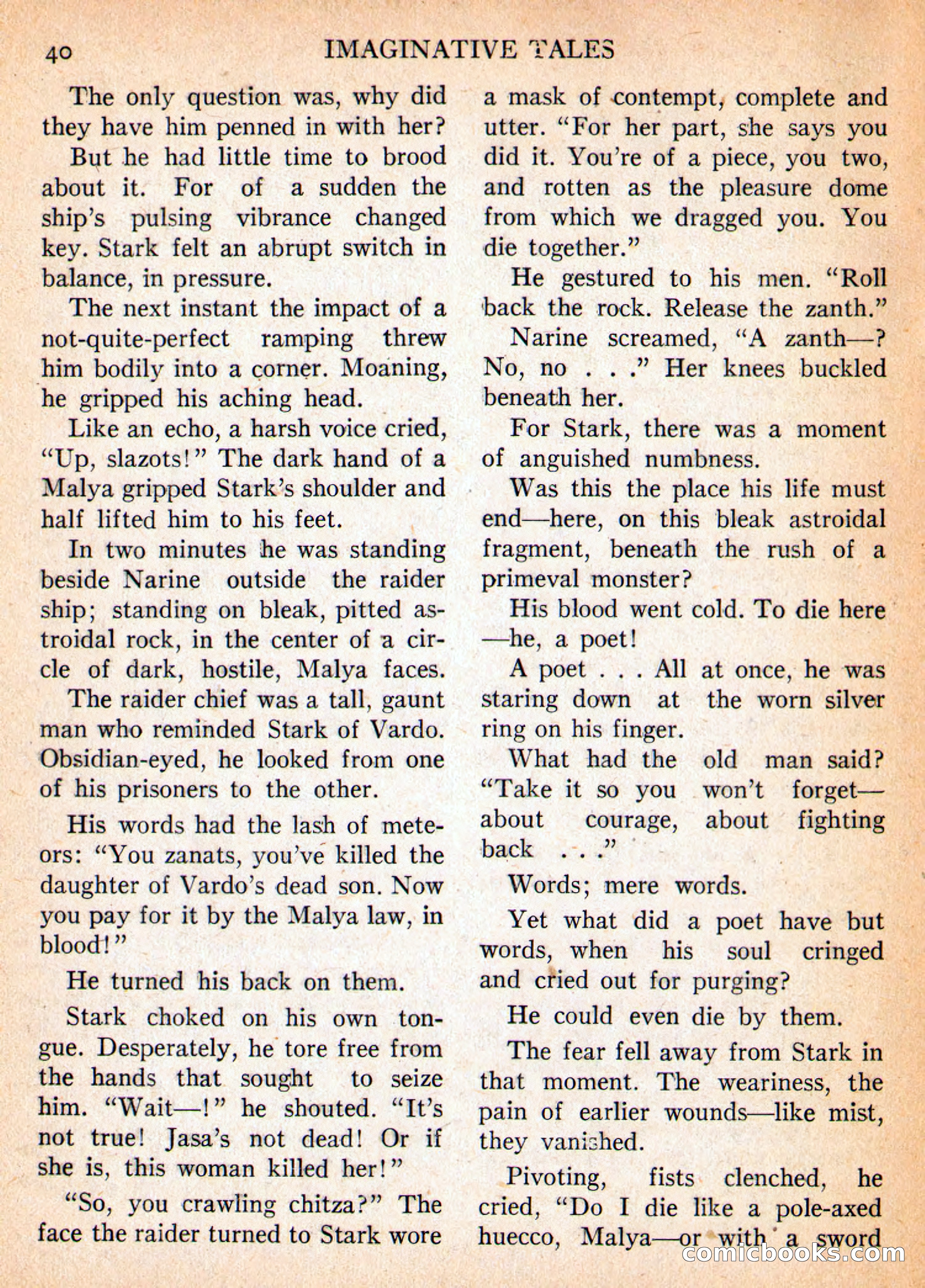 Imaginative Tales, March 1956 — page 40 of 132