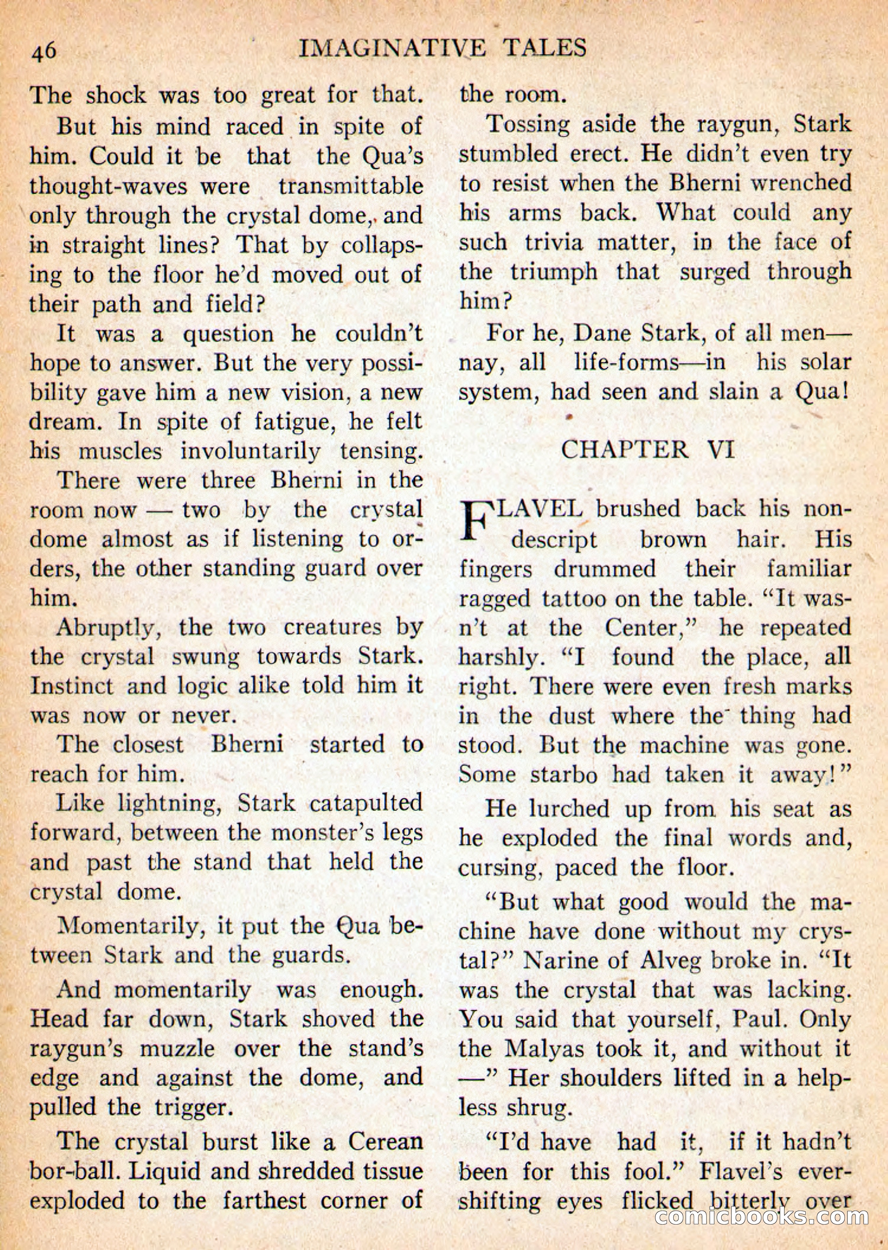 Imaginative Tales, March 1956 — page 46 of 132