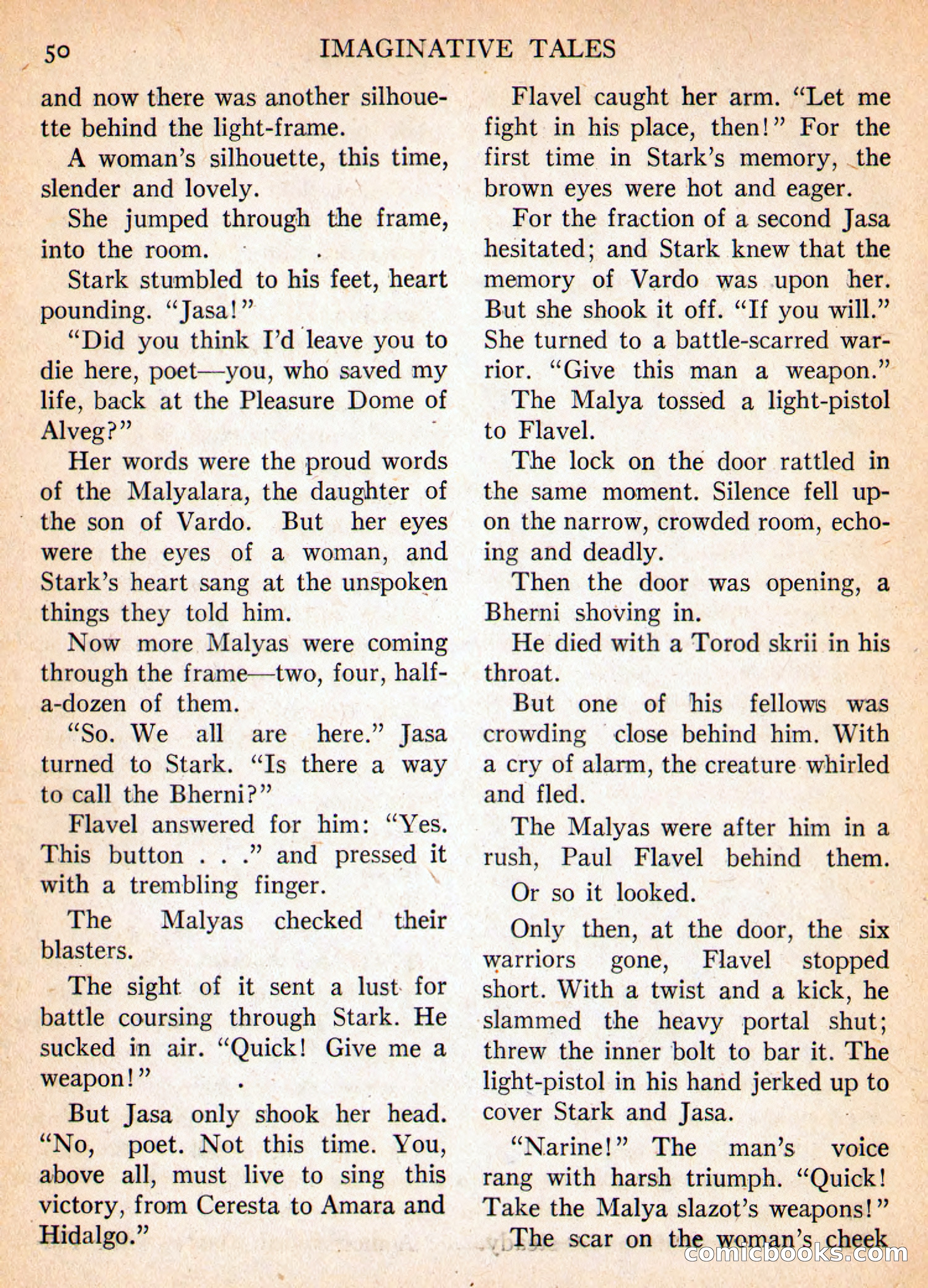 Imaginative Tales, March 1956 — page 50 of 132