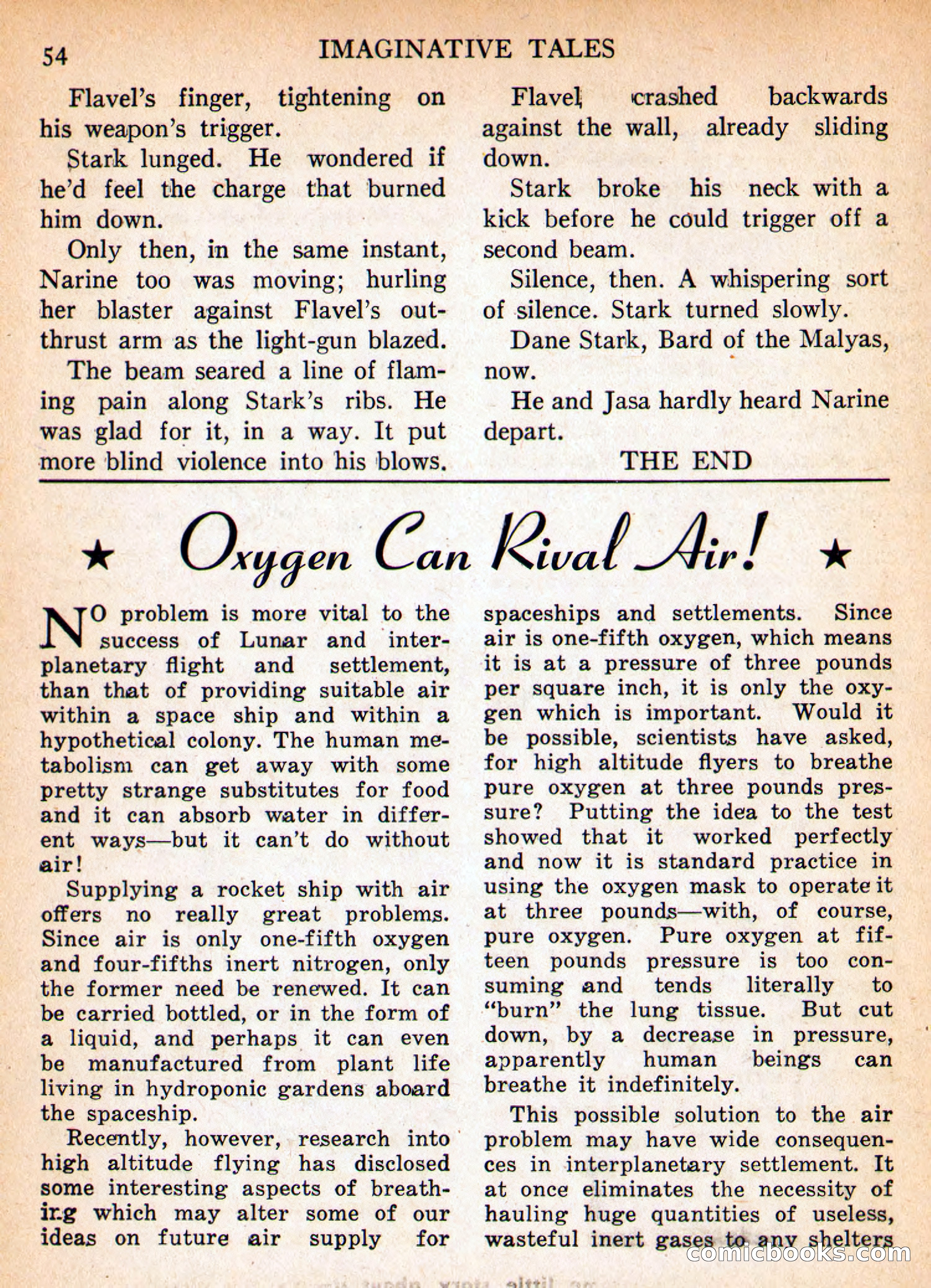 Imaginative Tales, March 1956 — page 54 of 132