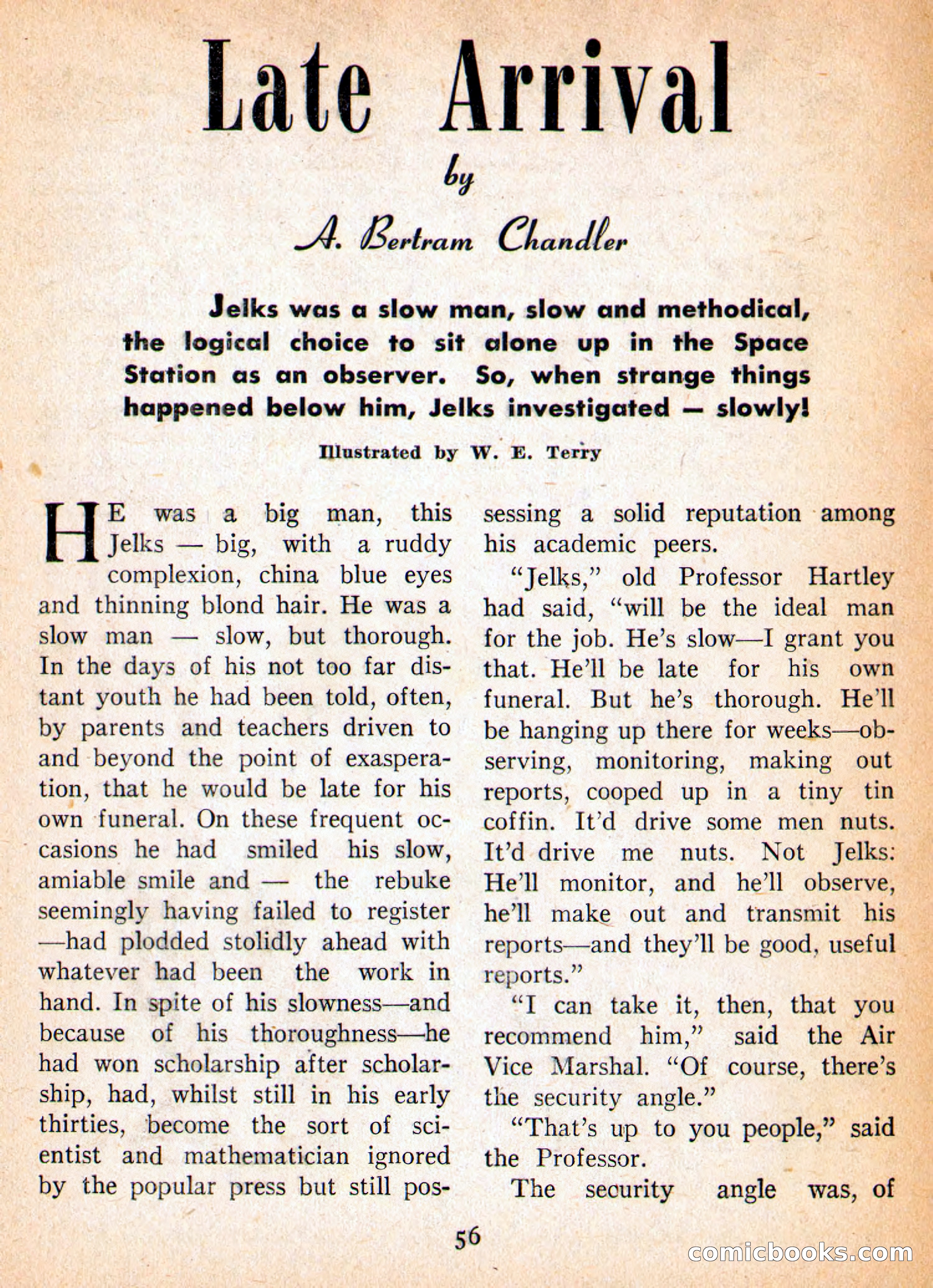 Imaginative Tales, March 1956 — page 56 of 132