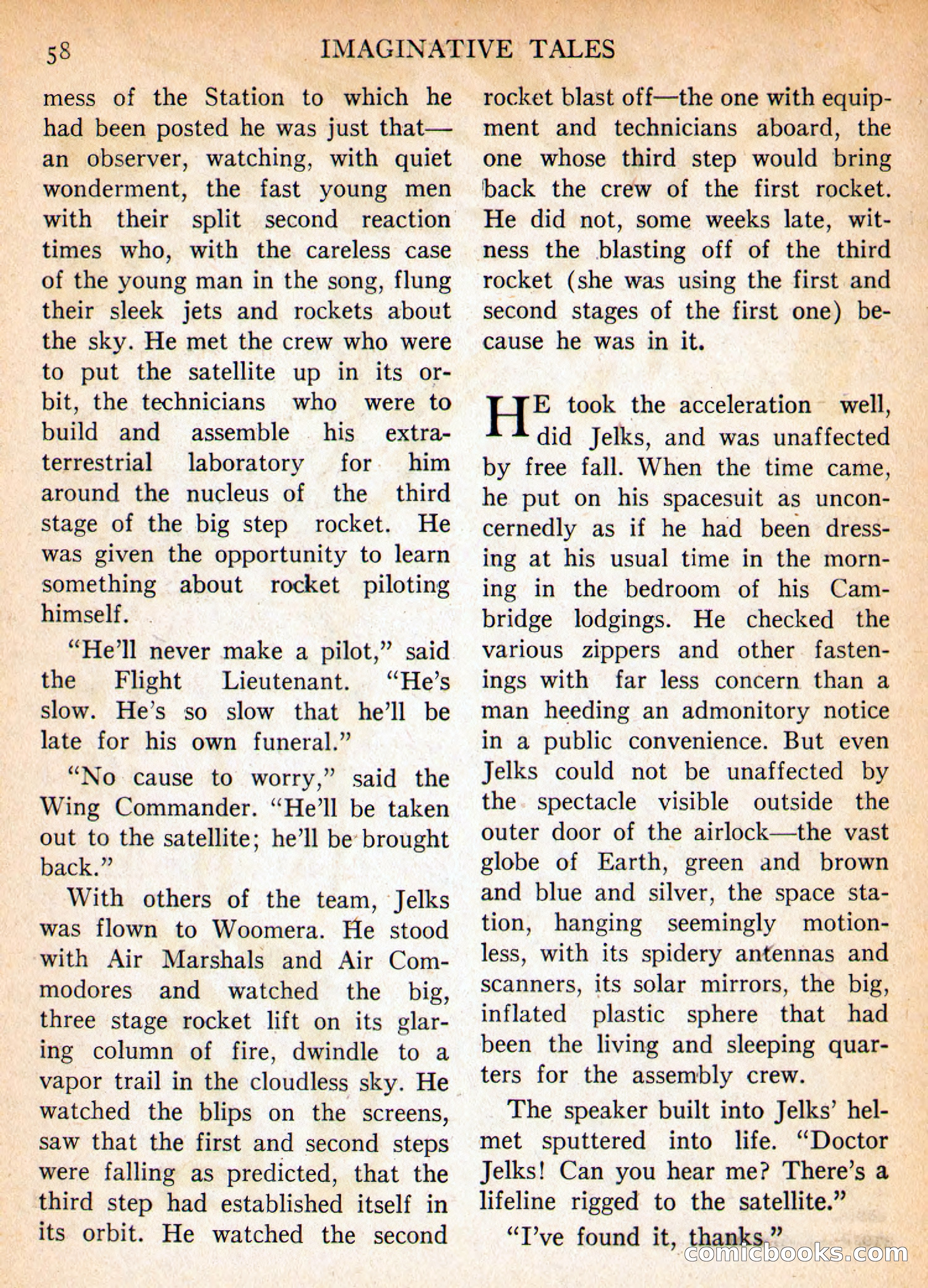 Imaginative Tales, March 1956 — page 58 of 132
