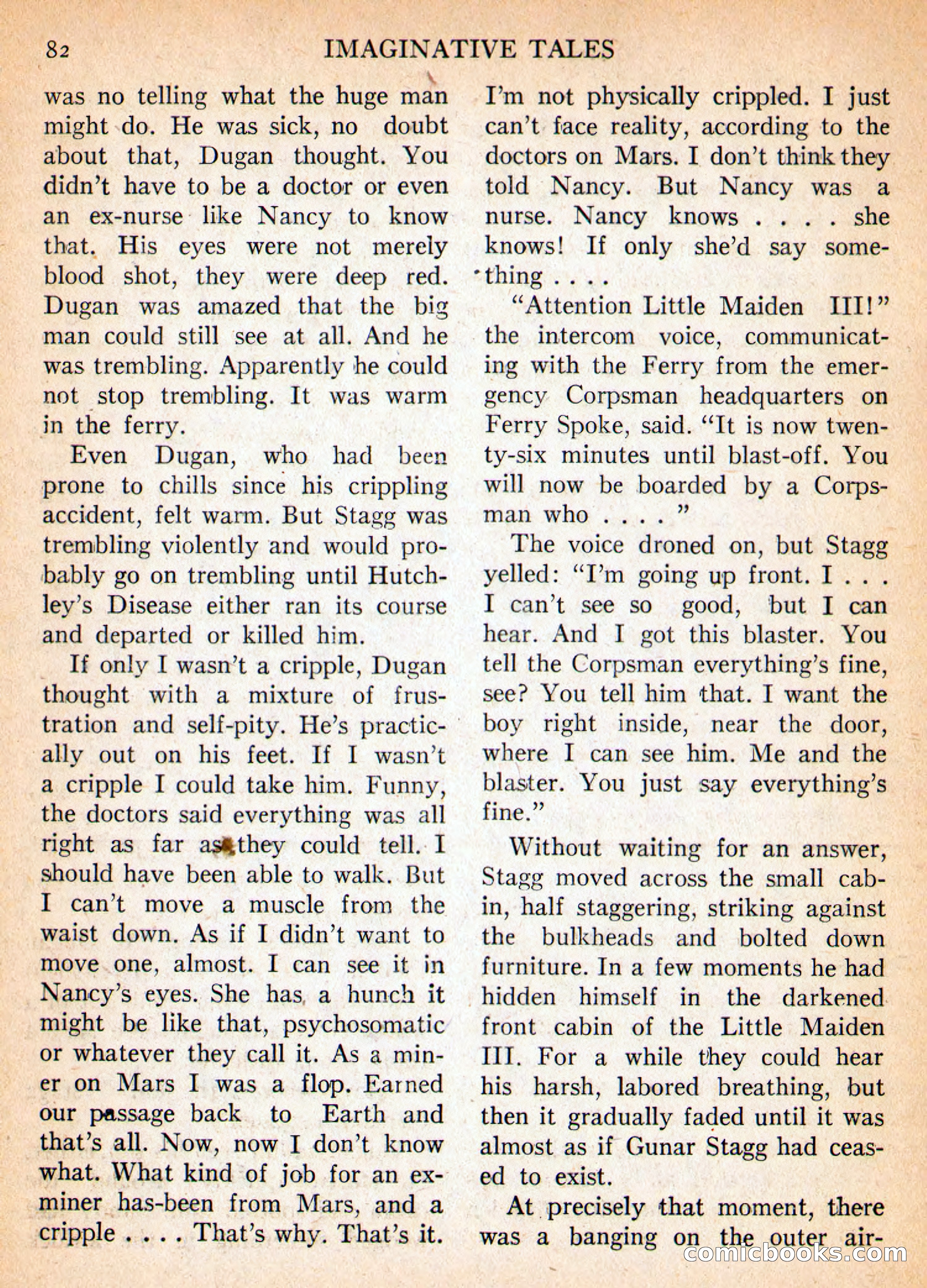 Imaginative Tales, March 1956 — page 82 of 132
