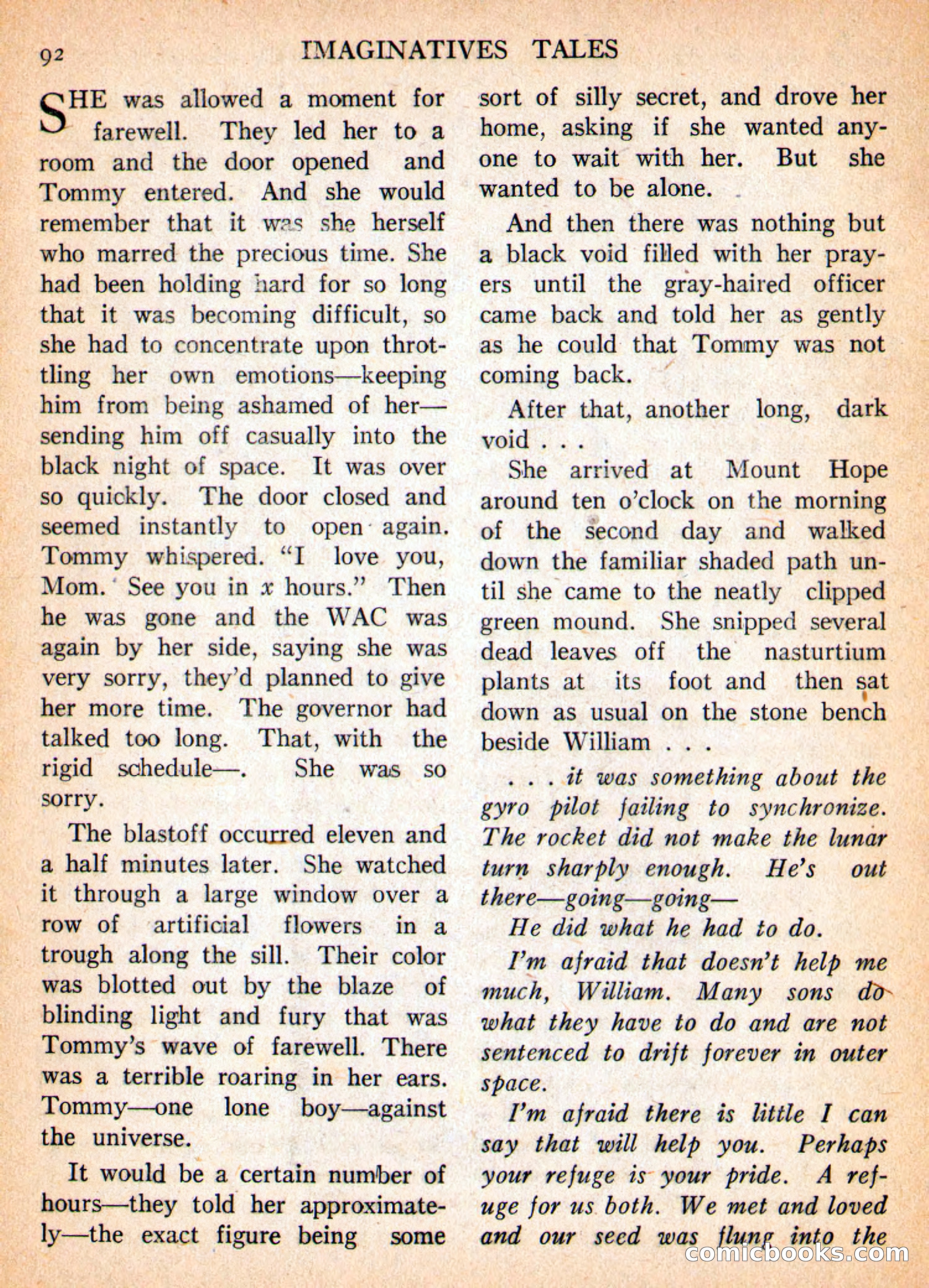 Imaginative Tales, March 1956 — page 92 of 132