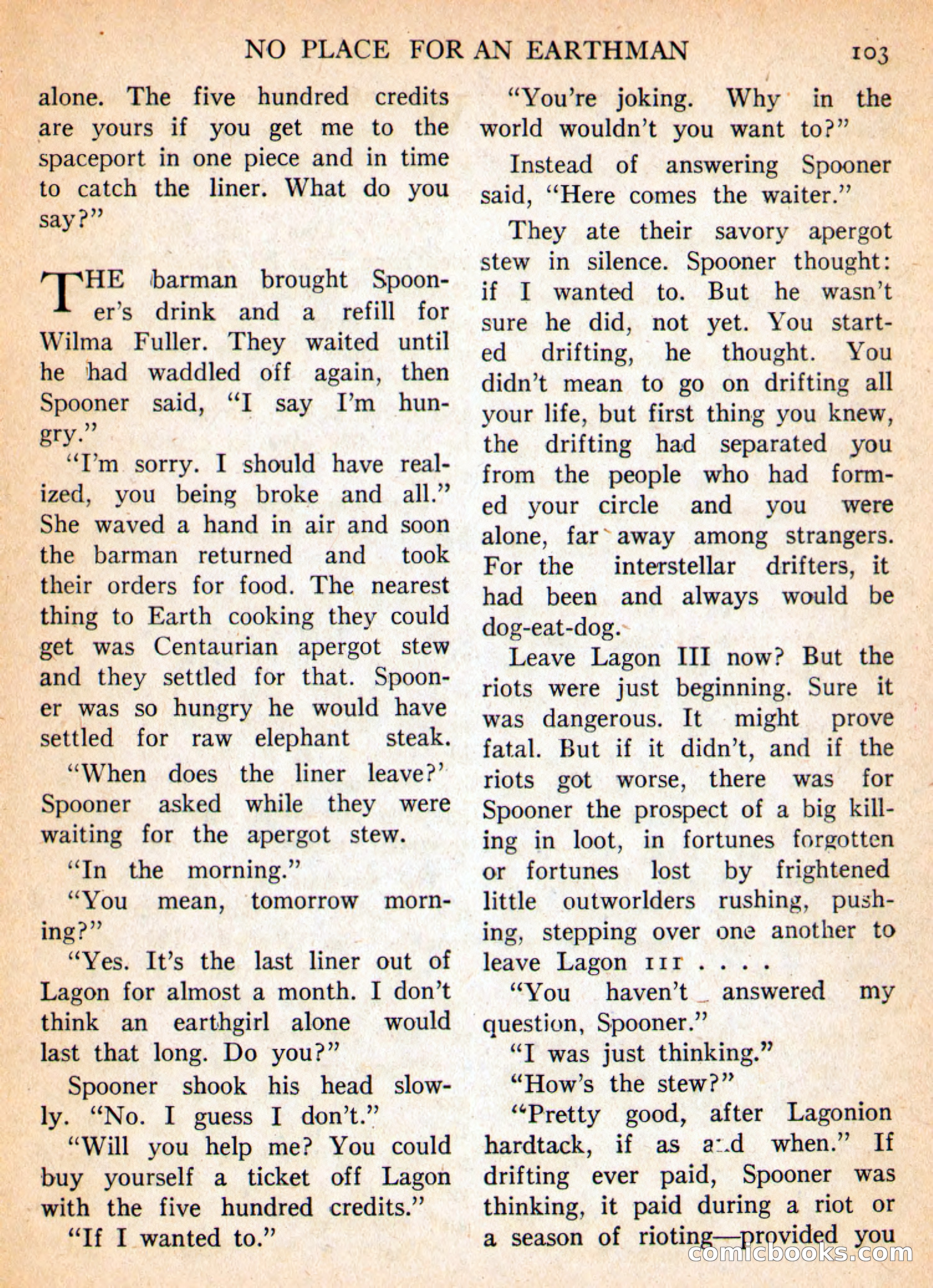 Imaginative Tales, March 1956 — page 103 of 132
