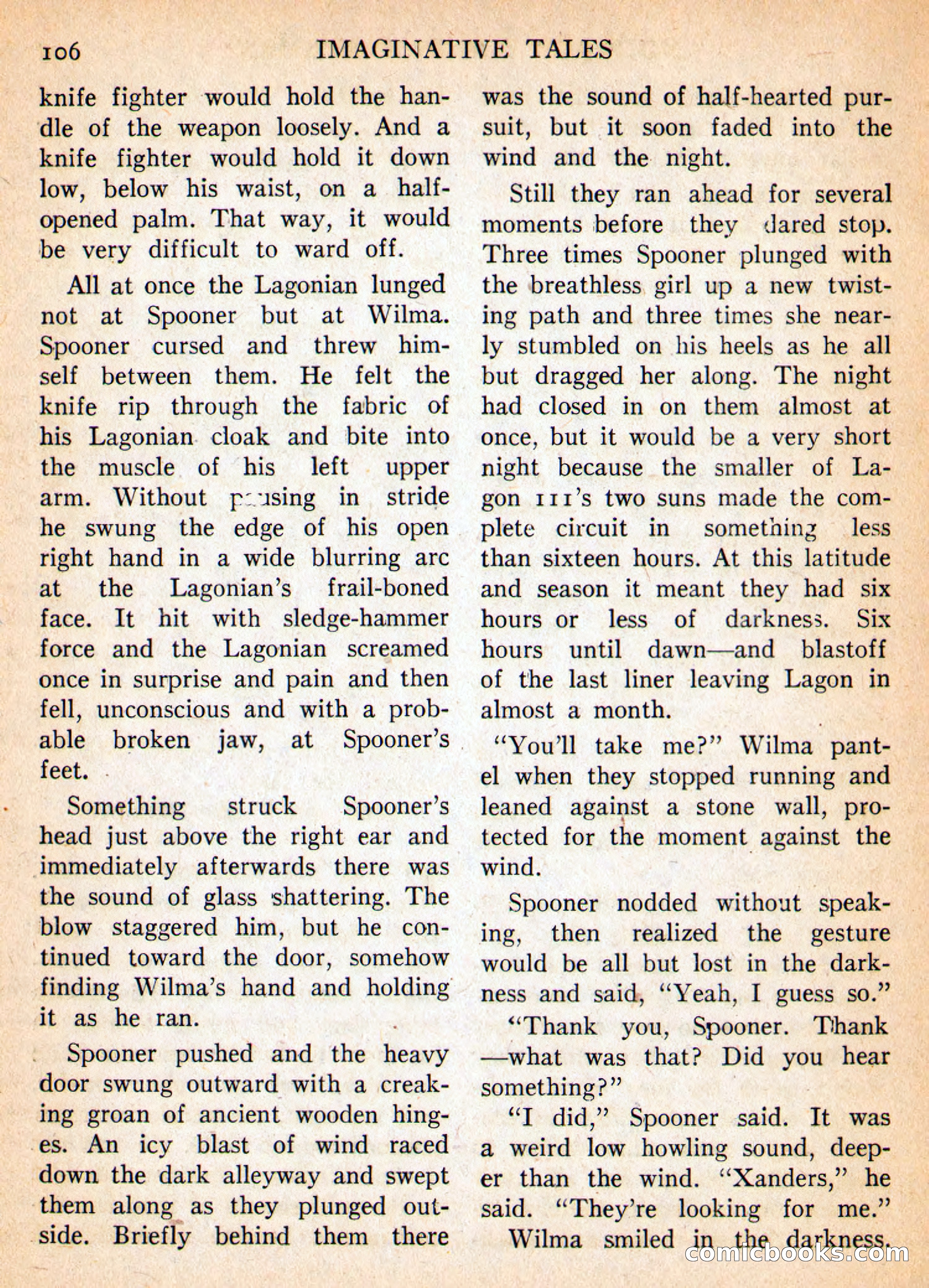 Imaginative Tales, March 1956 — page 106 of 132