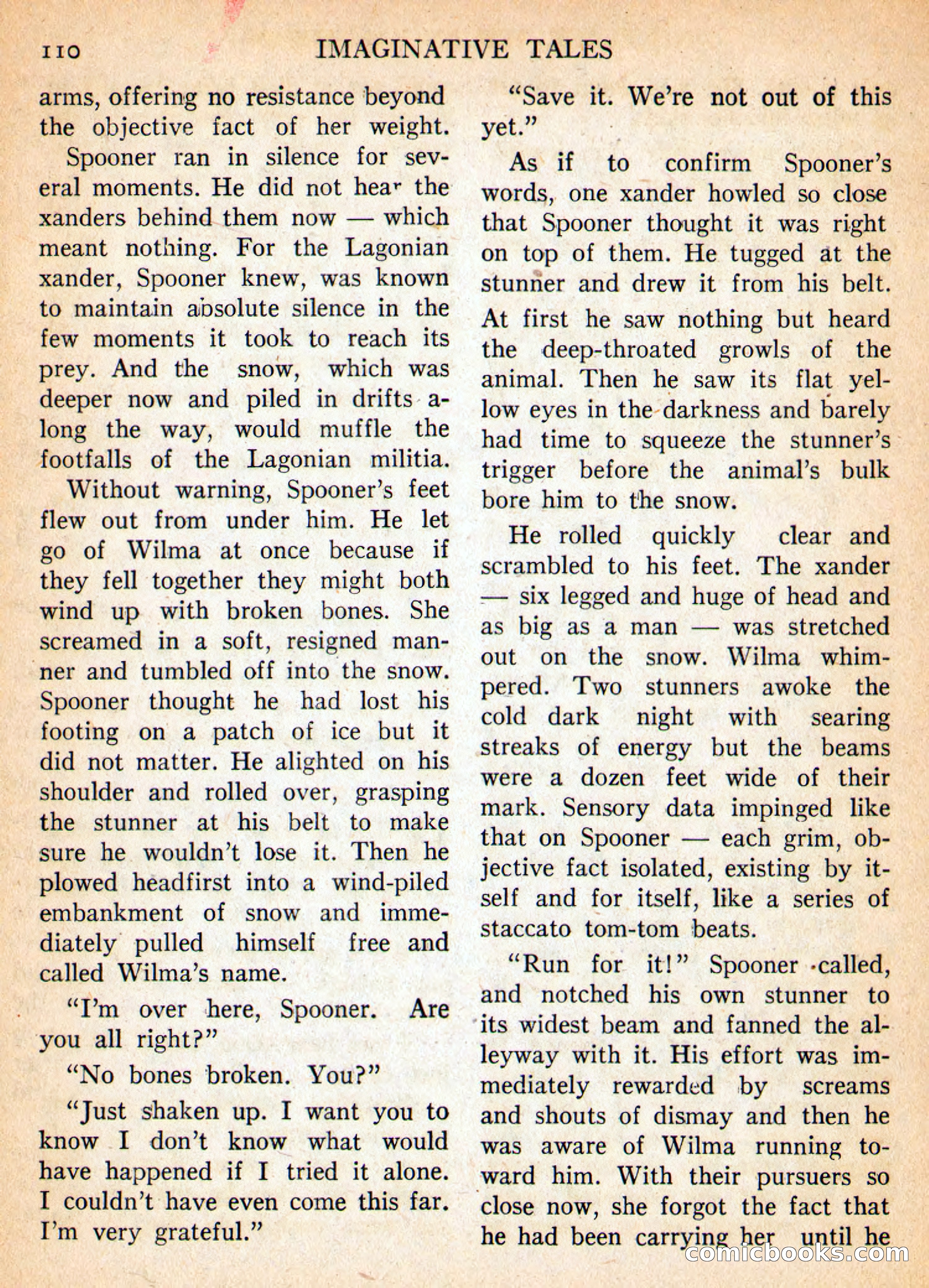 Imaginative Tales, March 1956 — page 110 of 132