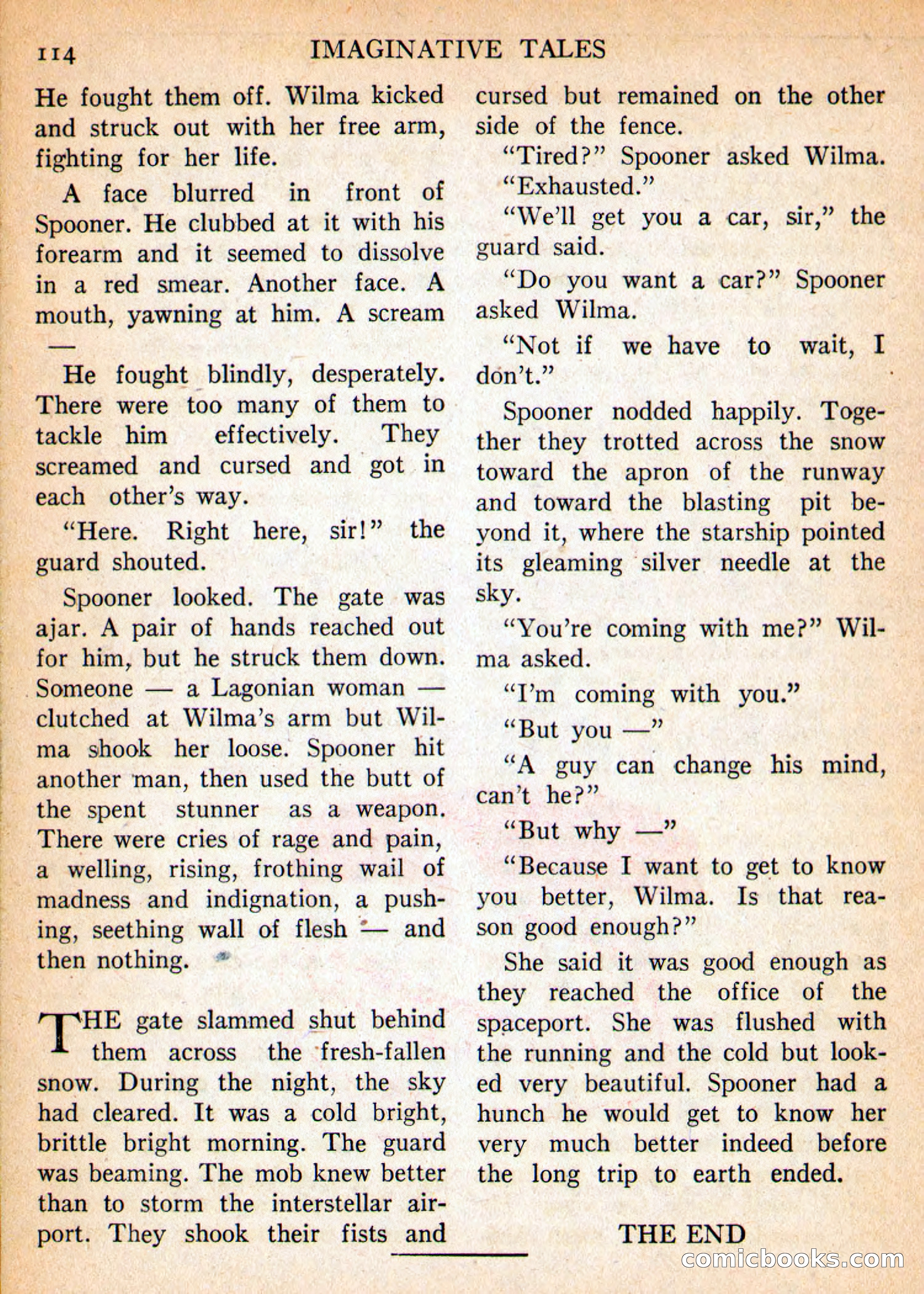Imaginative Tales, March 1956 — page 114 of 132