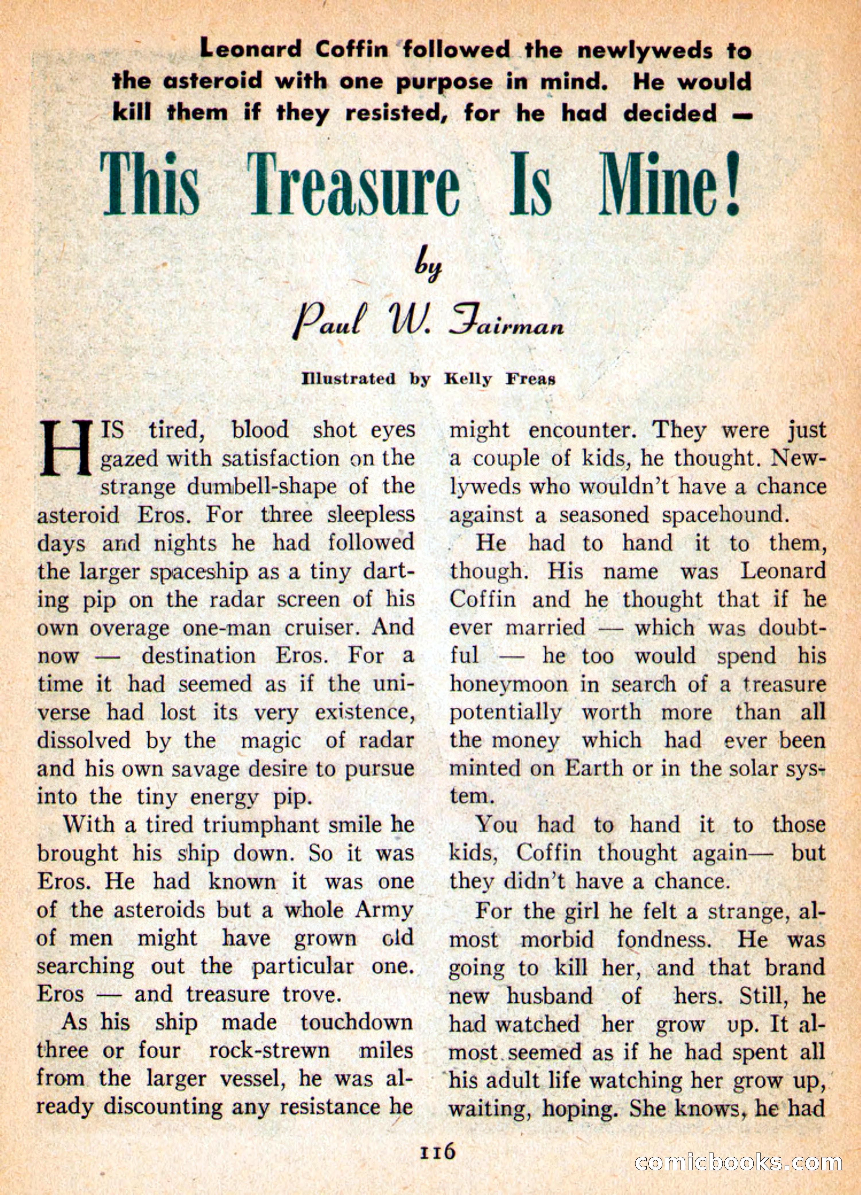 Imaginative Tales, March 1956 — page 116 of 132