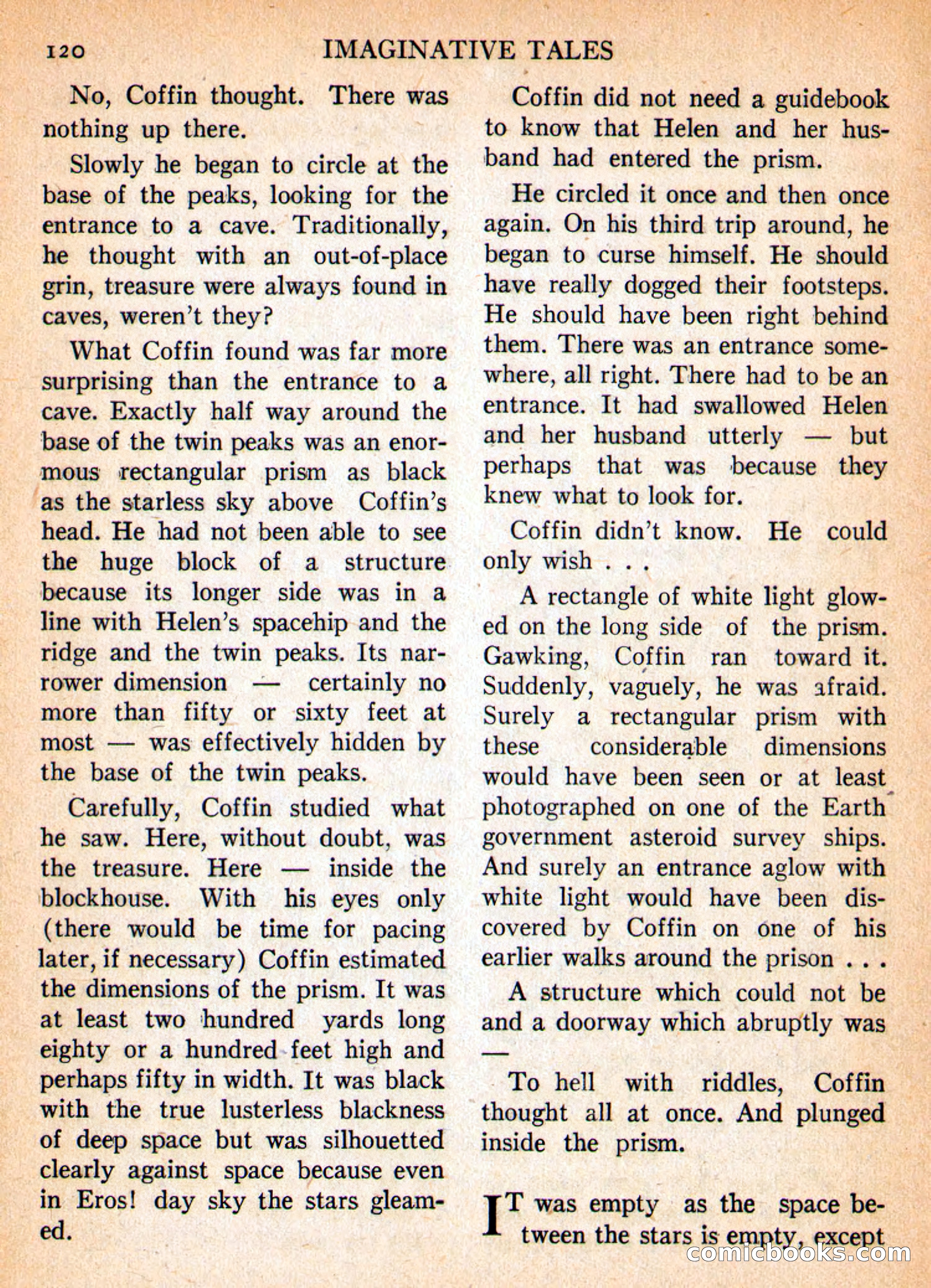 Imaginative Tales, March 1956 — page 120 of 132