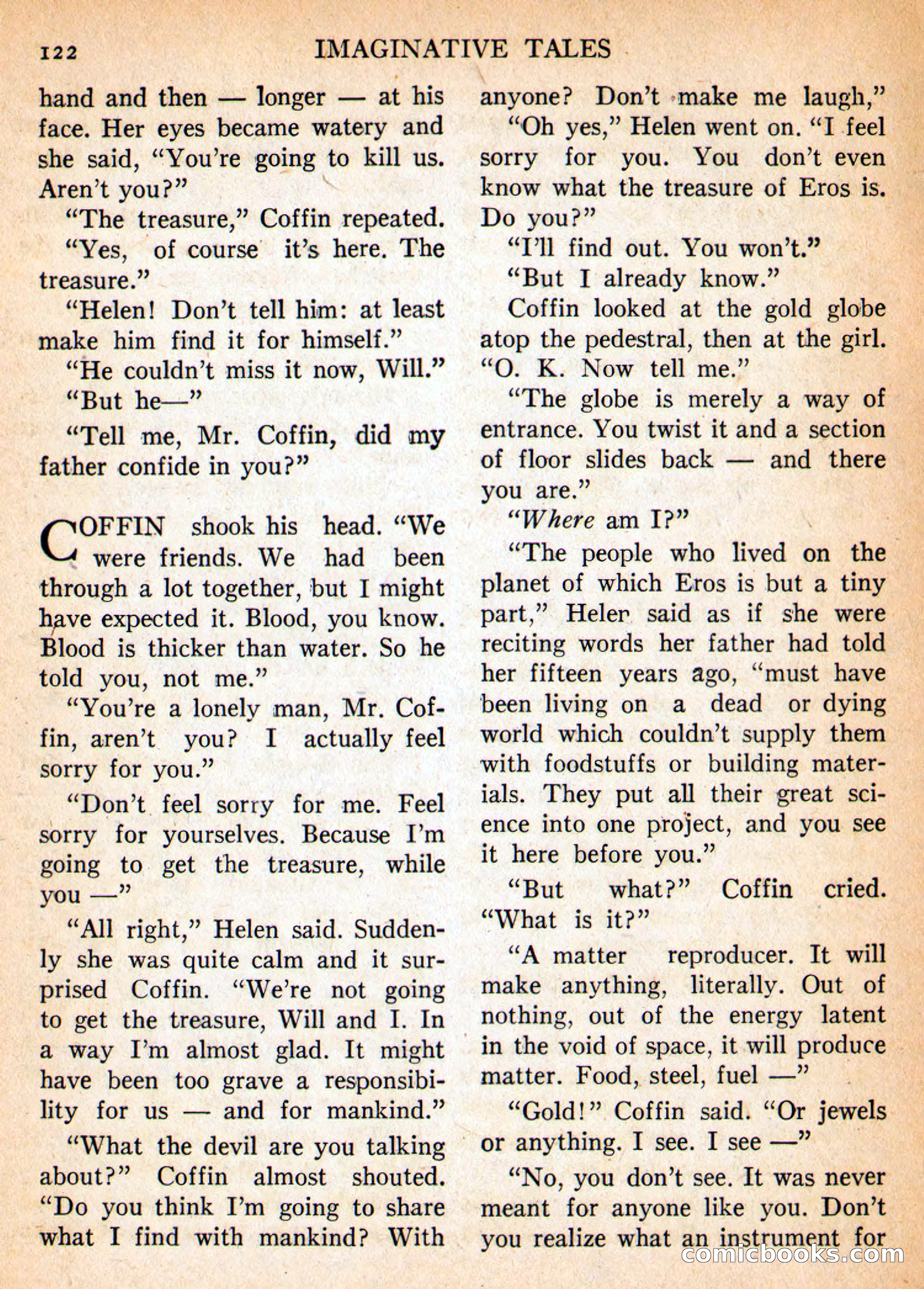 Imaginative Tales, March 1956 — page 122 of 132